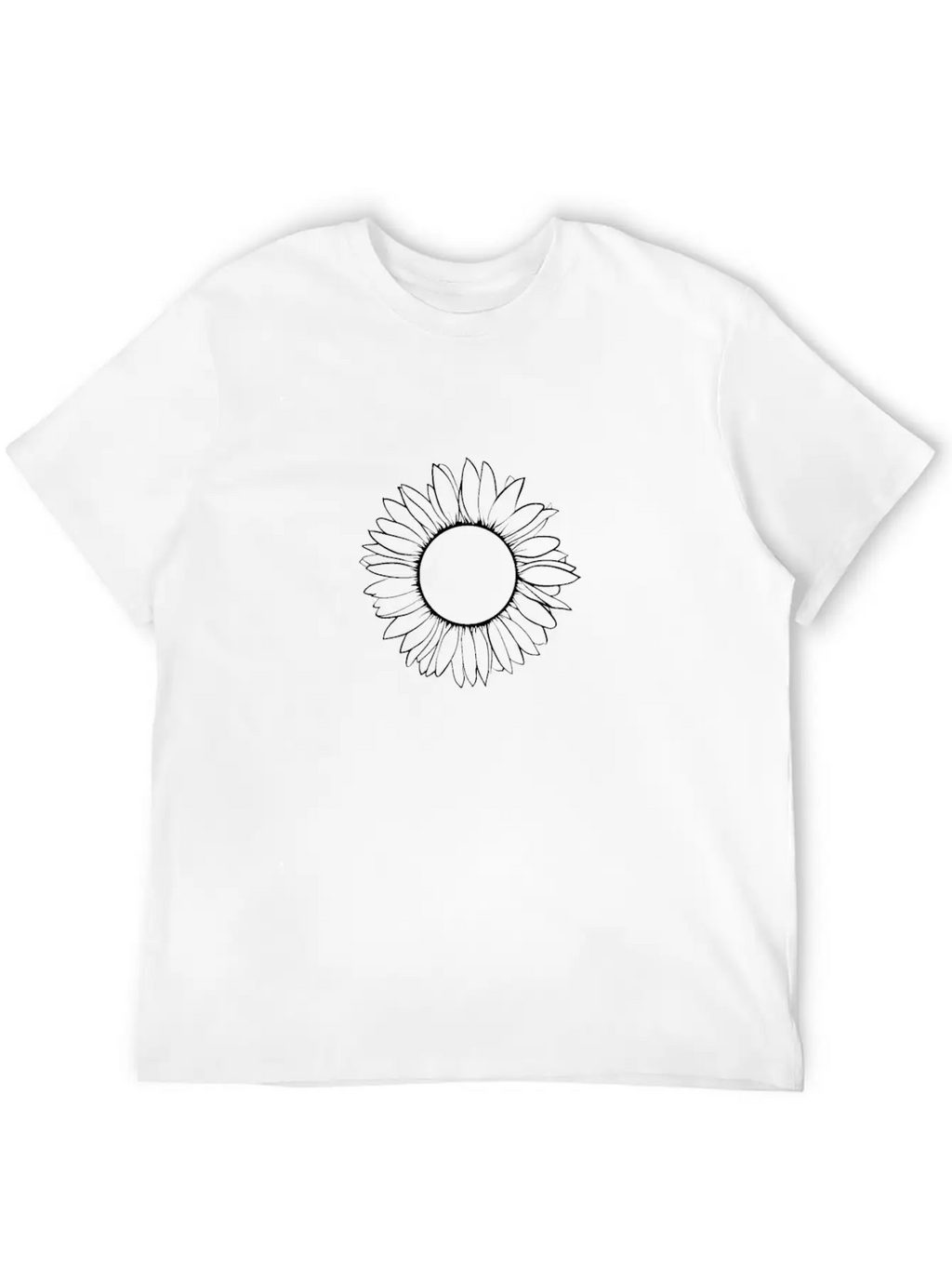 Sunflower Simple - Flower For Nature Lovers Classic Fit Graphic Tee For Daily Comfort – Unisex Cotton Shirt