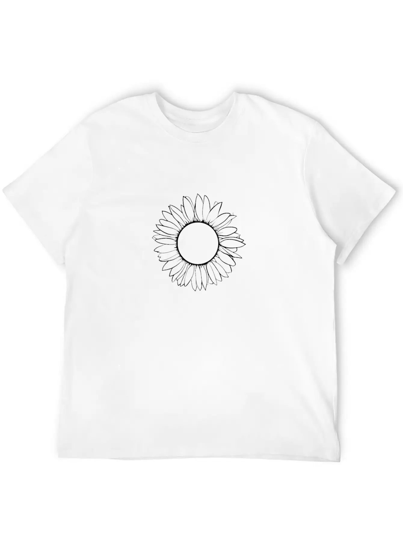 Sunflower Simple - Flower For Nature Lovers Classic Fit Graphic Tee For Daily Comfort – Unisex Cotton Shirt