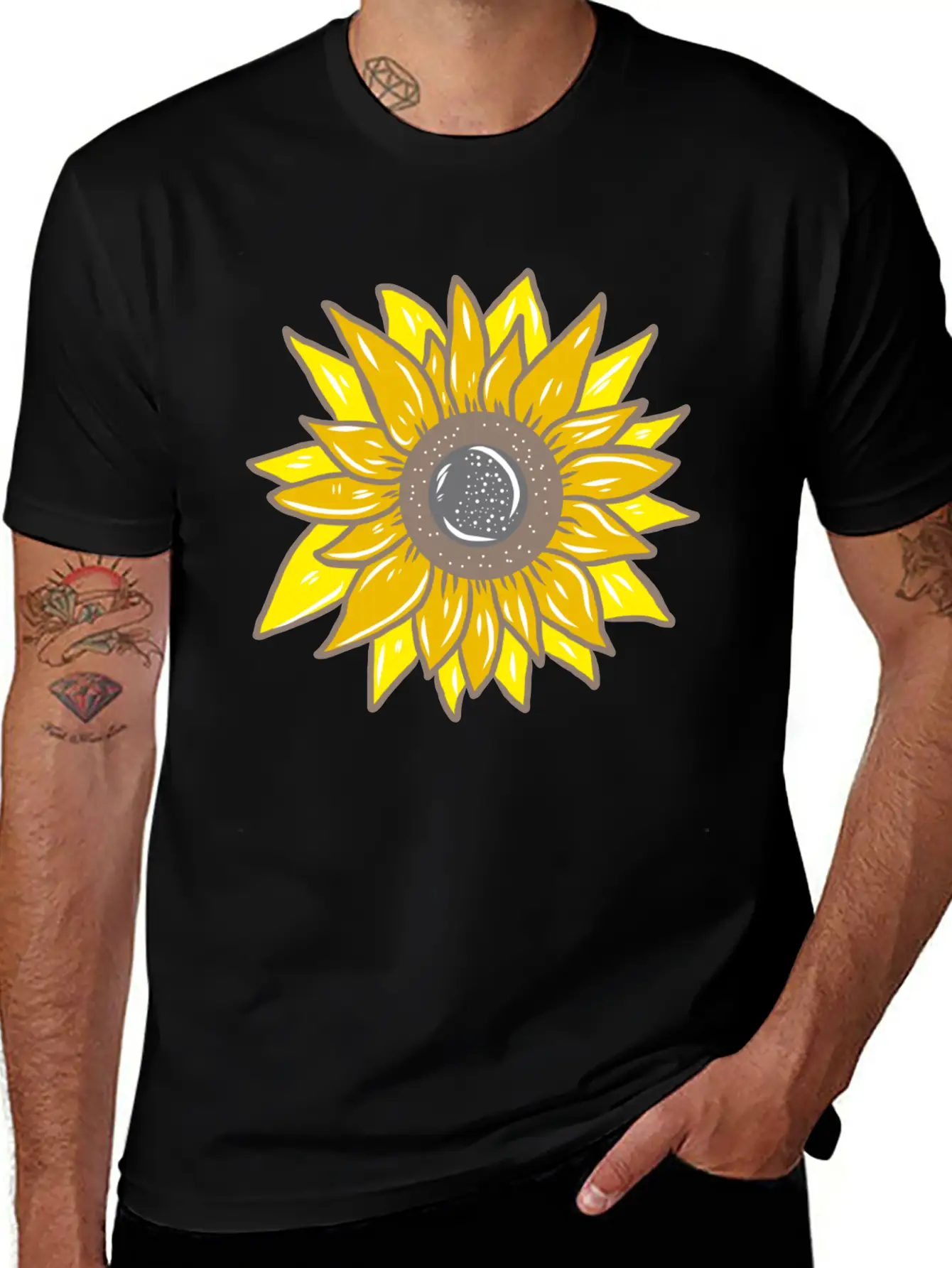 Sunflower Unisex Casual T-Shirt – Clean Design For Daily Comfort