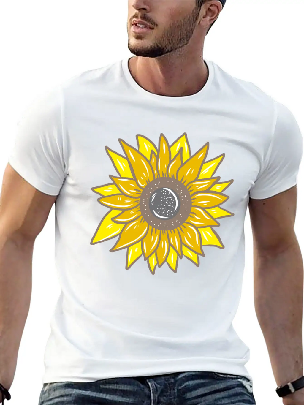 Sunflower Unisex Casual T-Shirt – Clean Design For Daily Comfort