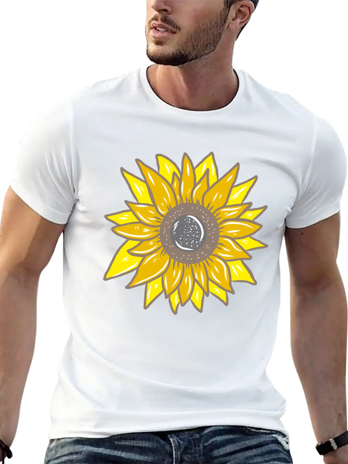 Sunflower Unisex Casual T-Shirt – Clean Design For Daily Comfort