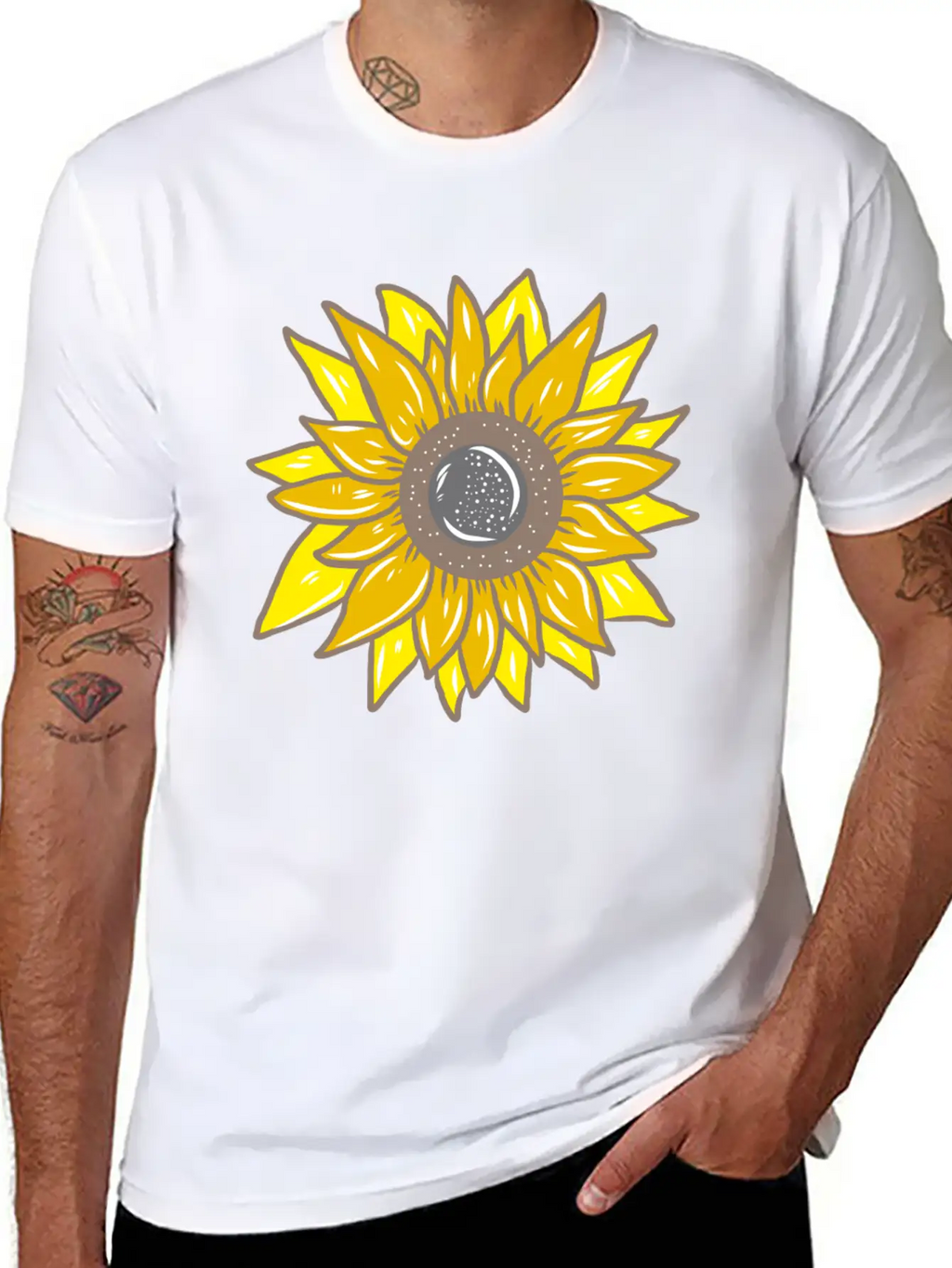Sunflower Unisex Casual T-Shirt – Clean Design For Daily Comfort