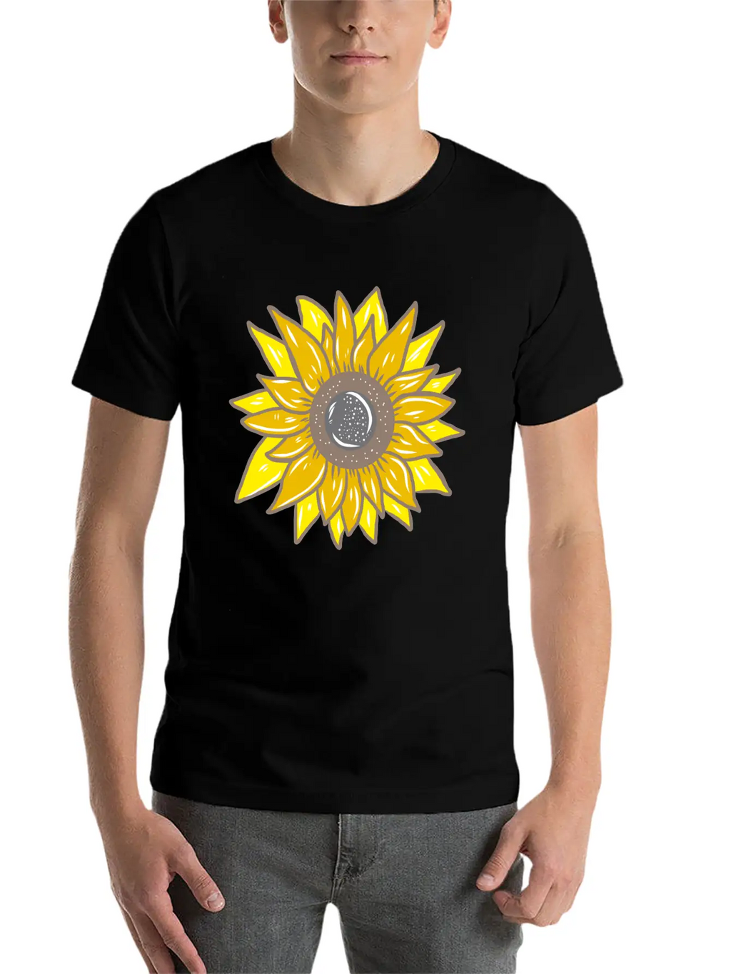 Sunflower Unisex Casual T-Shirt – Clean Design For Daily Comfort