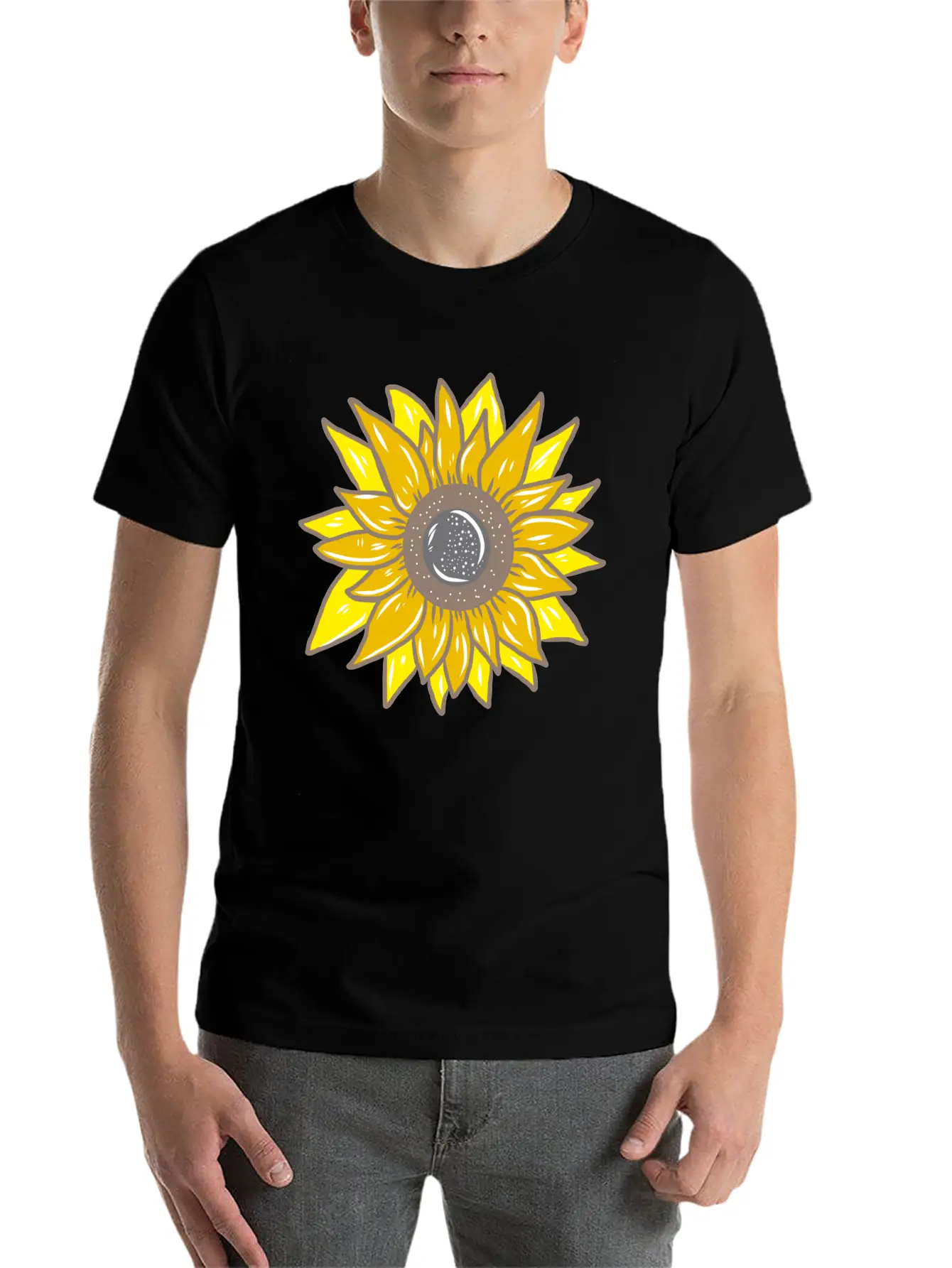 Sunflower Unisex Casual T-Shirt – Clean Design For Daily Comfort