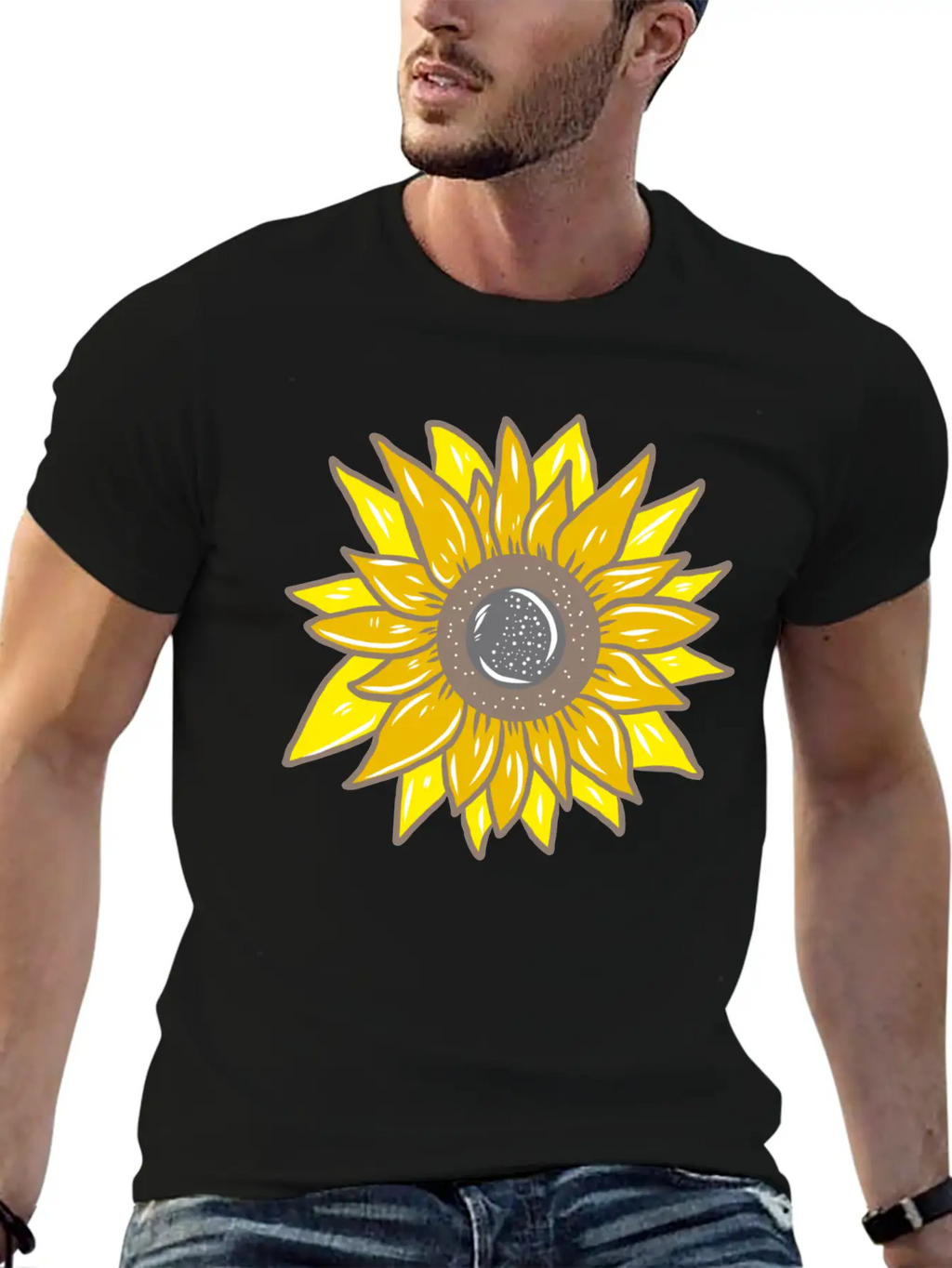 Sunflower Unisex Casual T-Shirt – Clean Design For Daily Comfort