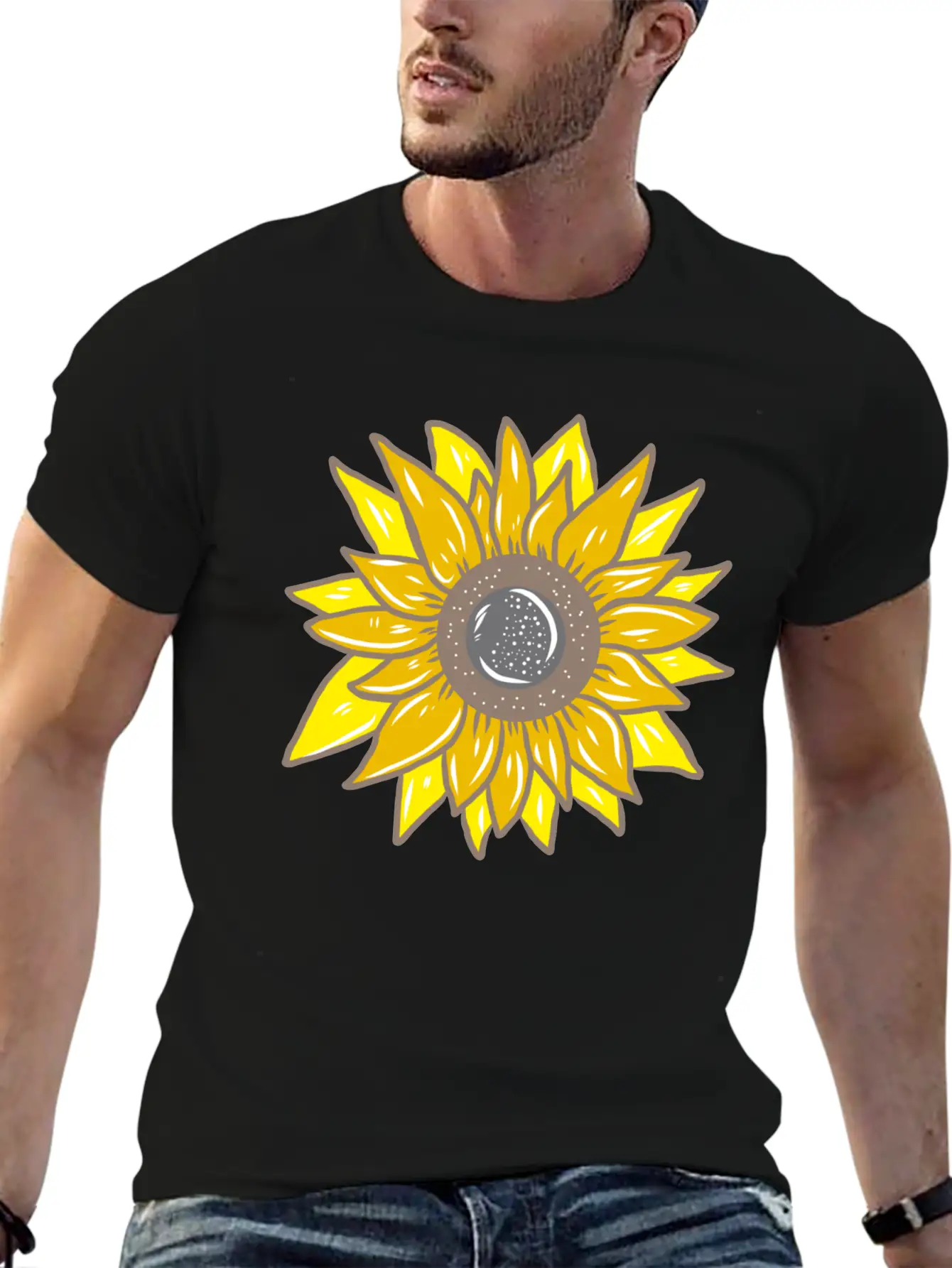 Sunflower Unisex Casual T-Shirt – Clean Design For Daily Comfort