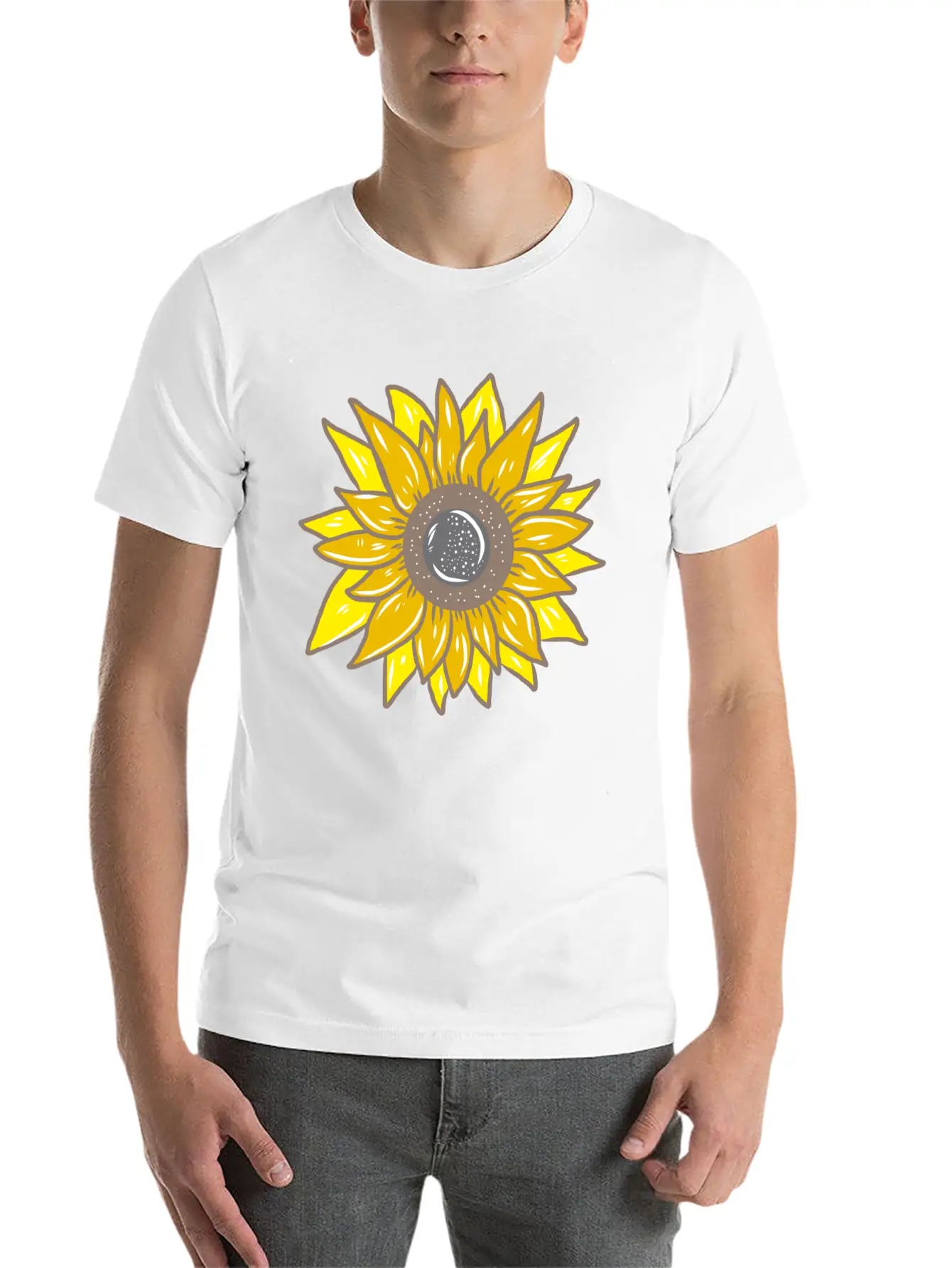 Sunflower Unisex Casual T-Shirt – Clean Design For Daily Comfort