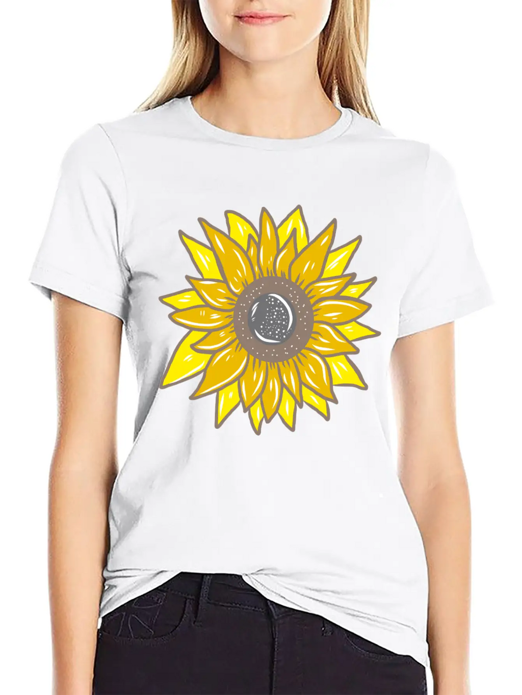 Sunflower Unisex Casual T-Shirt – Clean Design For Daily Comfort
