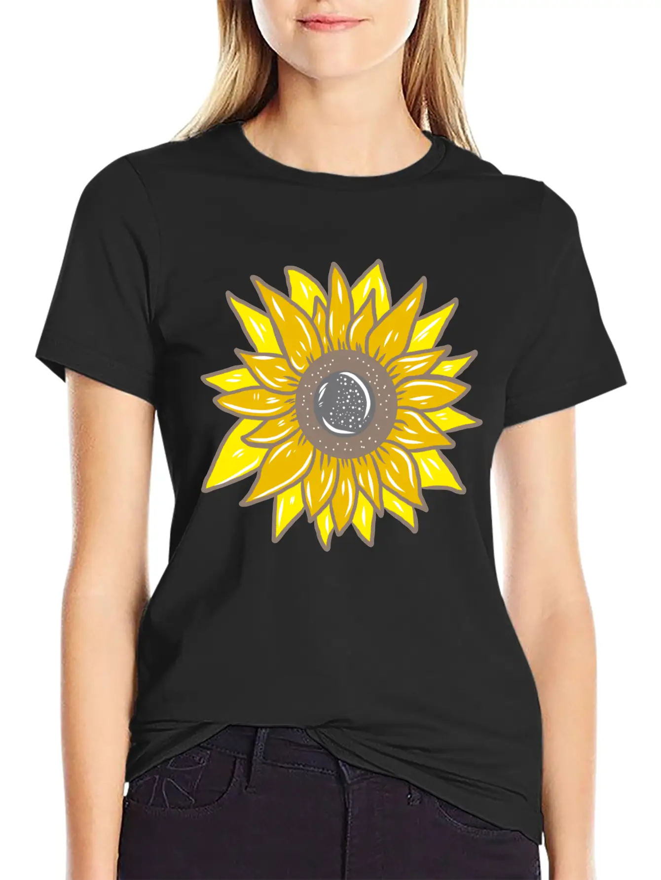 Sunflower Unisex Casual T-Shirt – Clean Design For Daily Comfort
