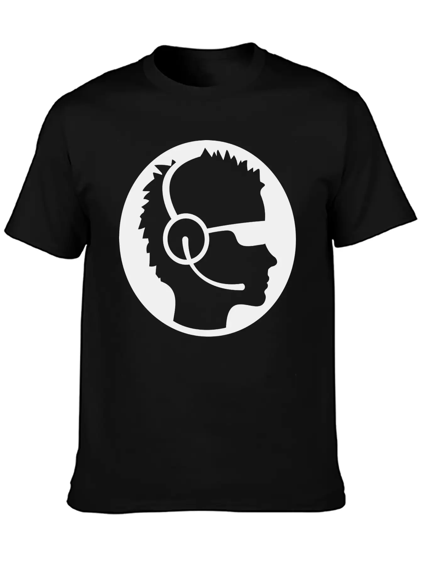 Sunglasses Cool Button Stamp Round Circle Sticker Unisex Casual T-Shirt – Clean Design For Daily Comfort