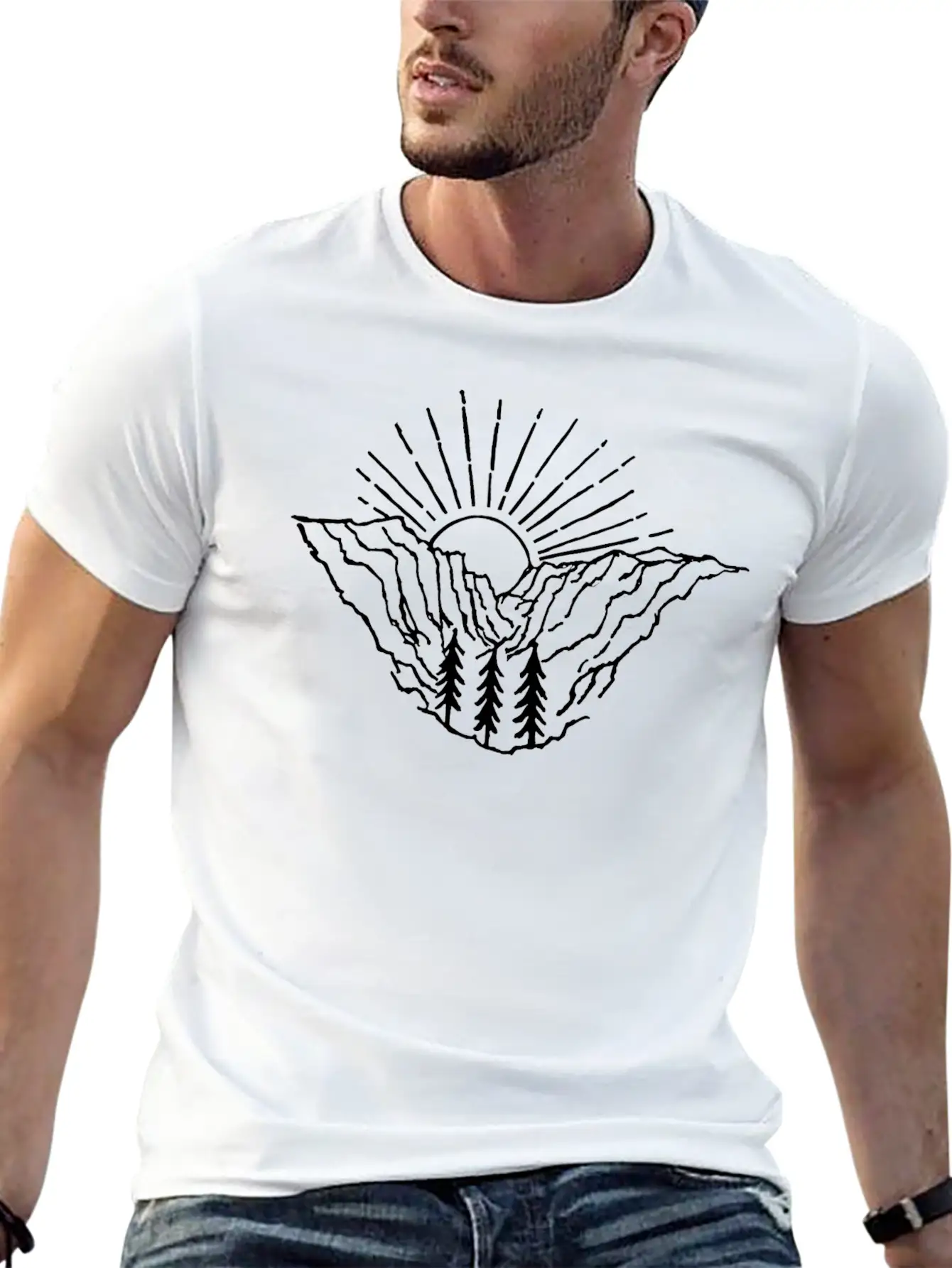 Sunrise Canyon Unisex Casual T-Shirt – Clean Design For Daily Comfort