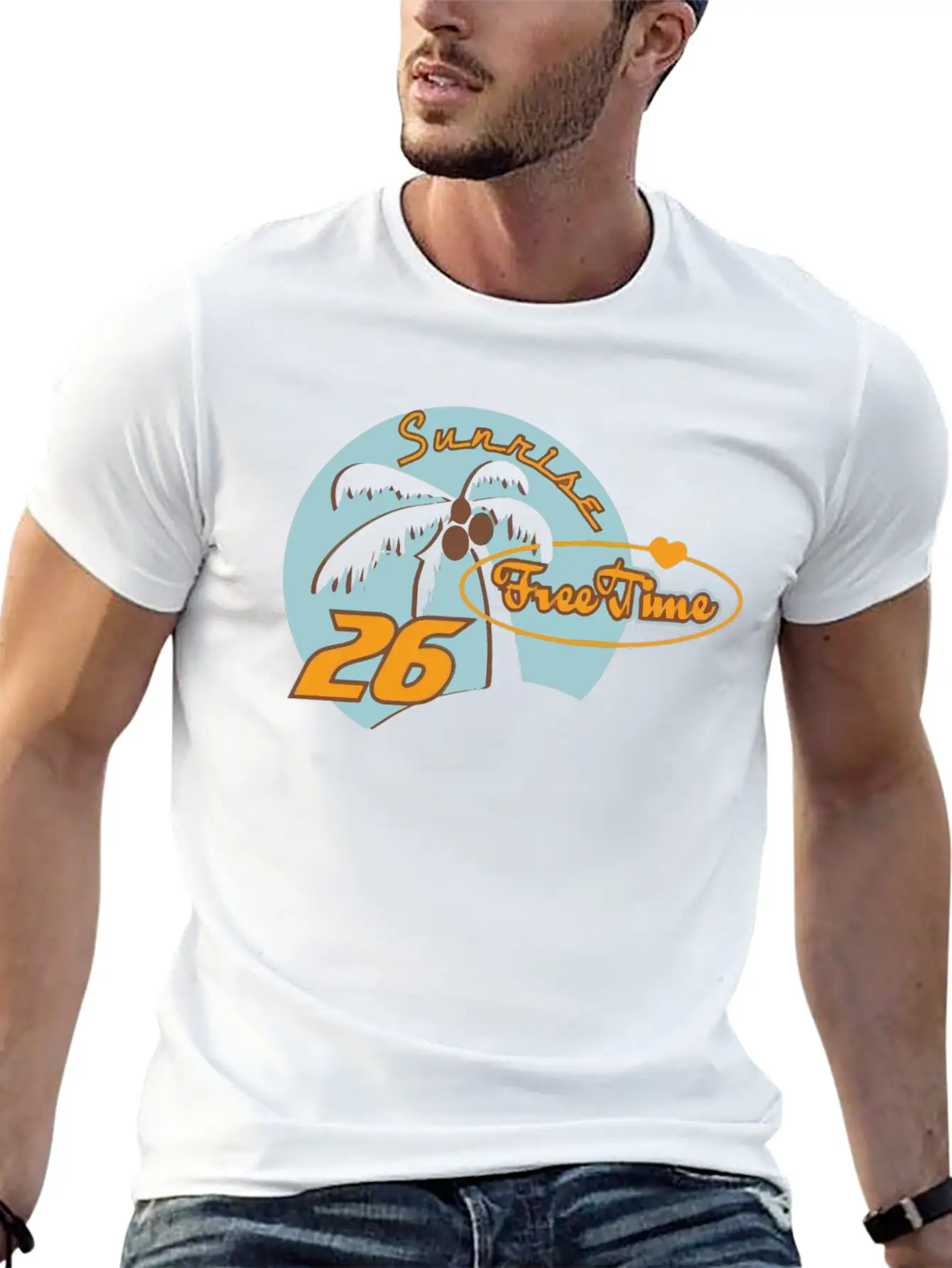 Sunrise Free Time Breathable Soft Cotton T-Shirt – Timeless Casual Look