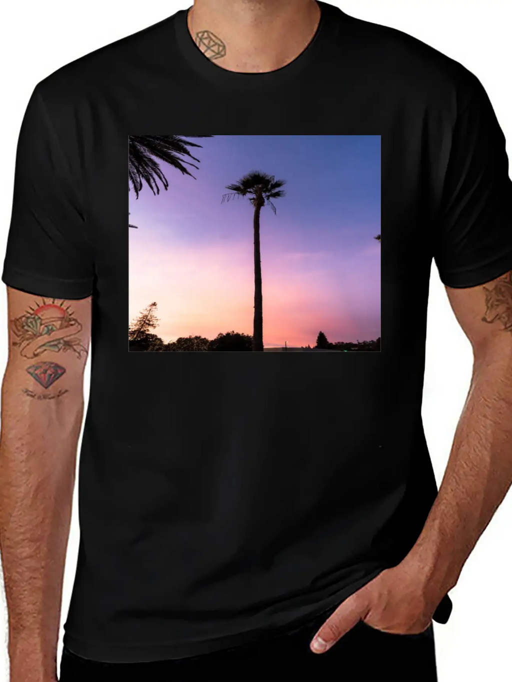 Sunset Classic Fit Graphic Tee For Daily Comfort – Unisex Cotton Shirt