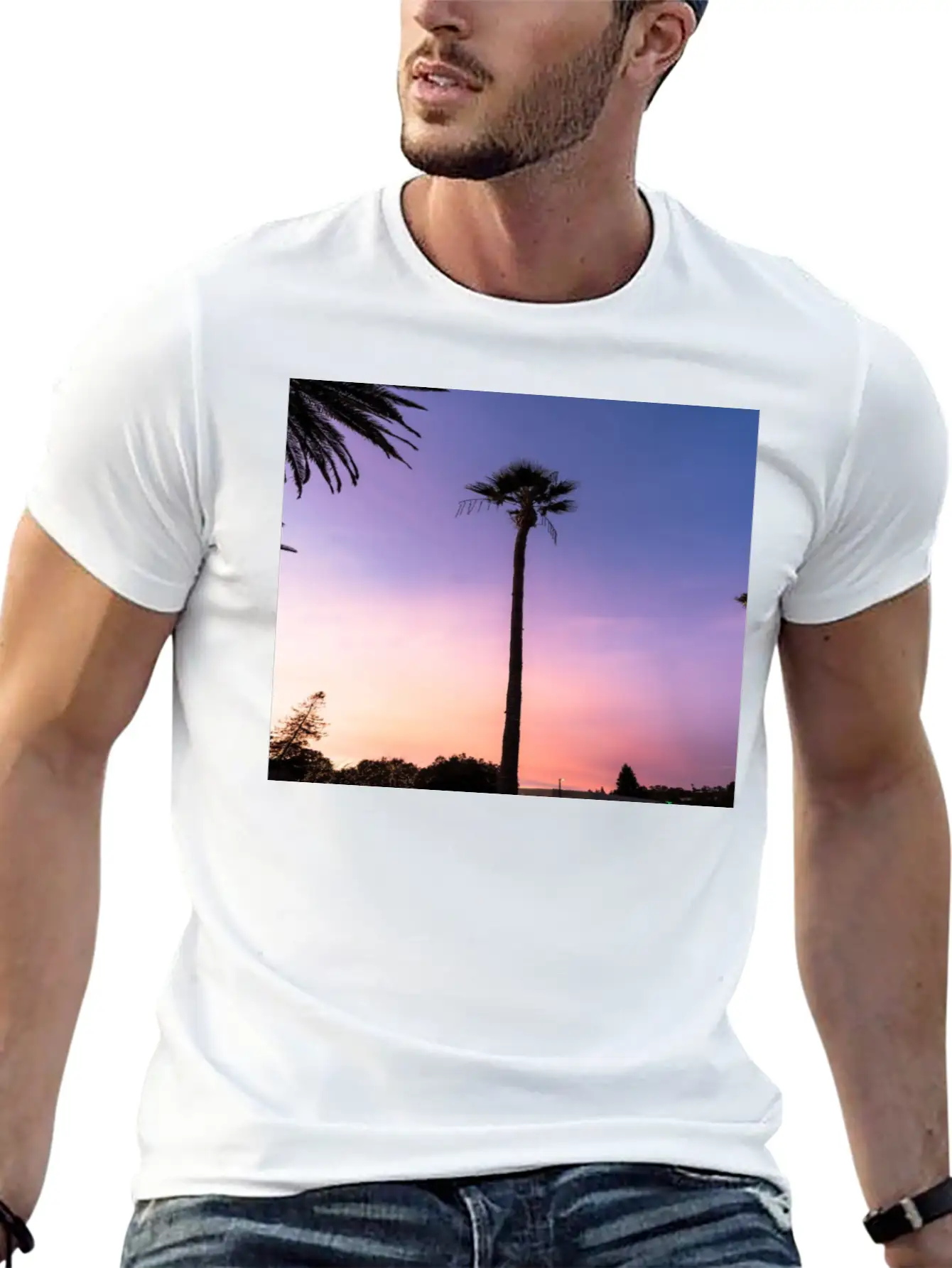 Sunset Classic Fit Graphic Tee For Daily Comfort – Unisex Cotton Shirt
