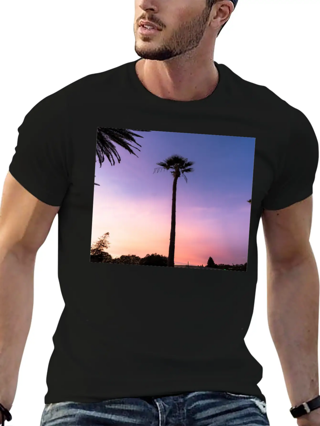Sunset Classic Fit Graphic Tee For Daily Comfort – Unisex Cotton Shirt