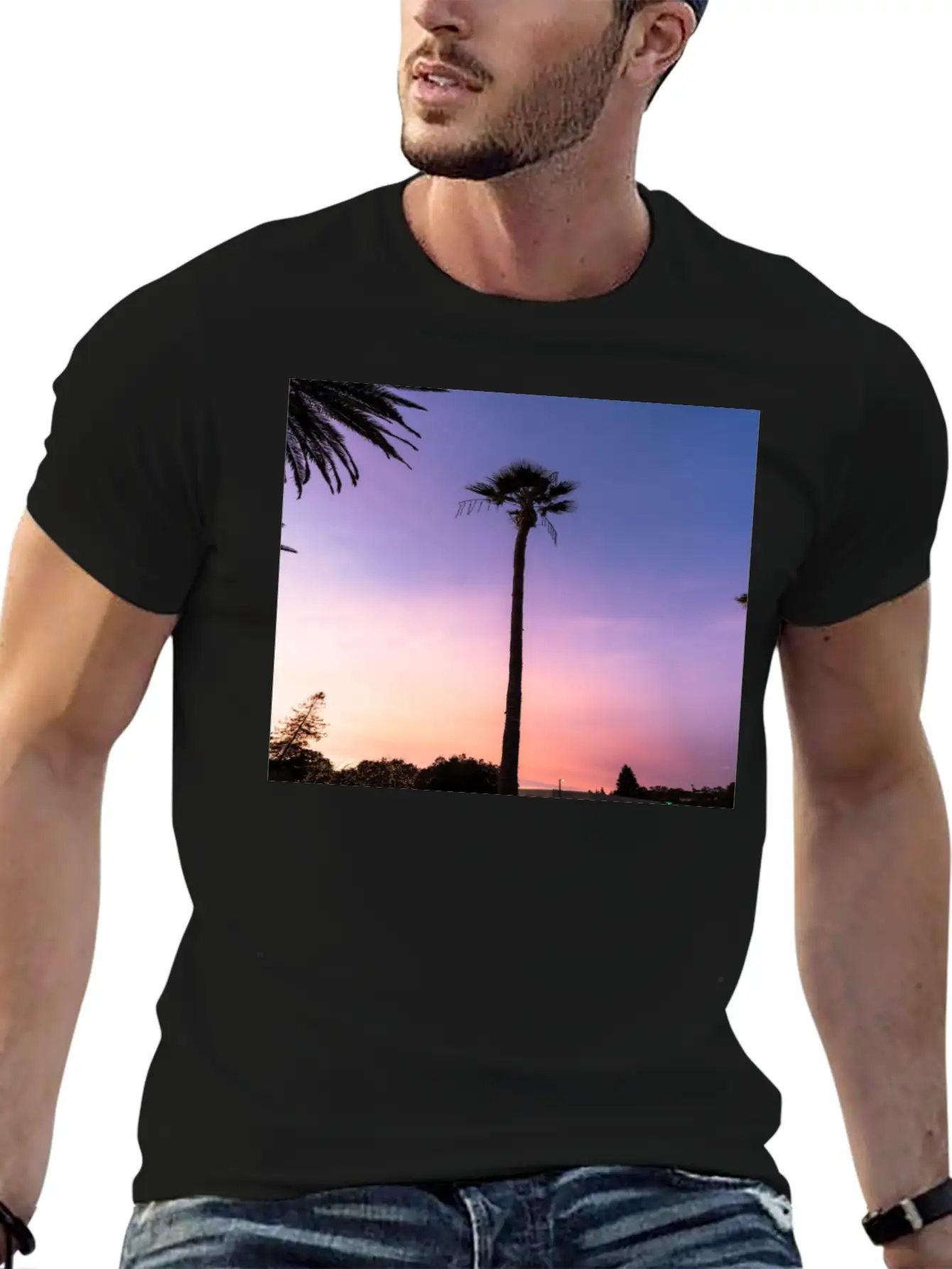 Sunset Classic Fit Graphic Tee For Daily Comfort – Unisex Cotton Shirt
