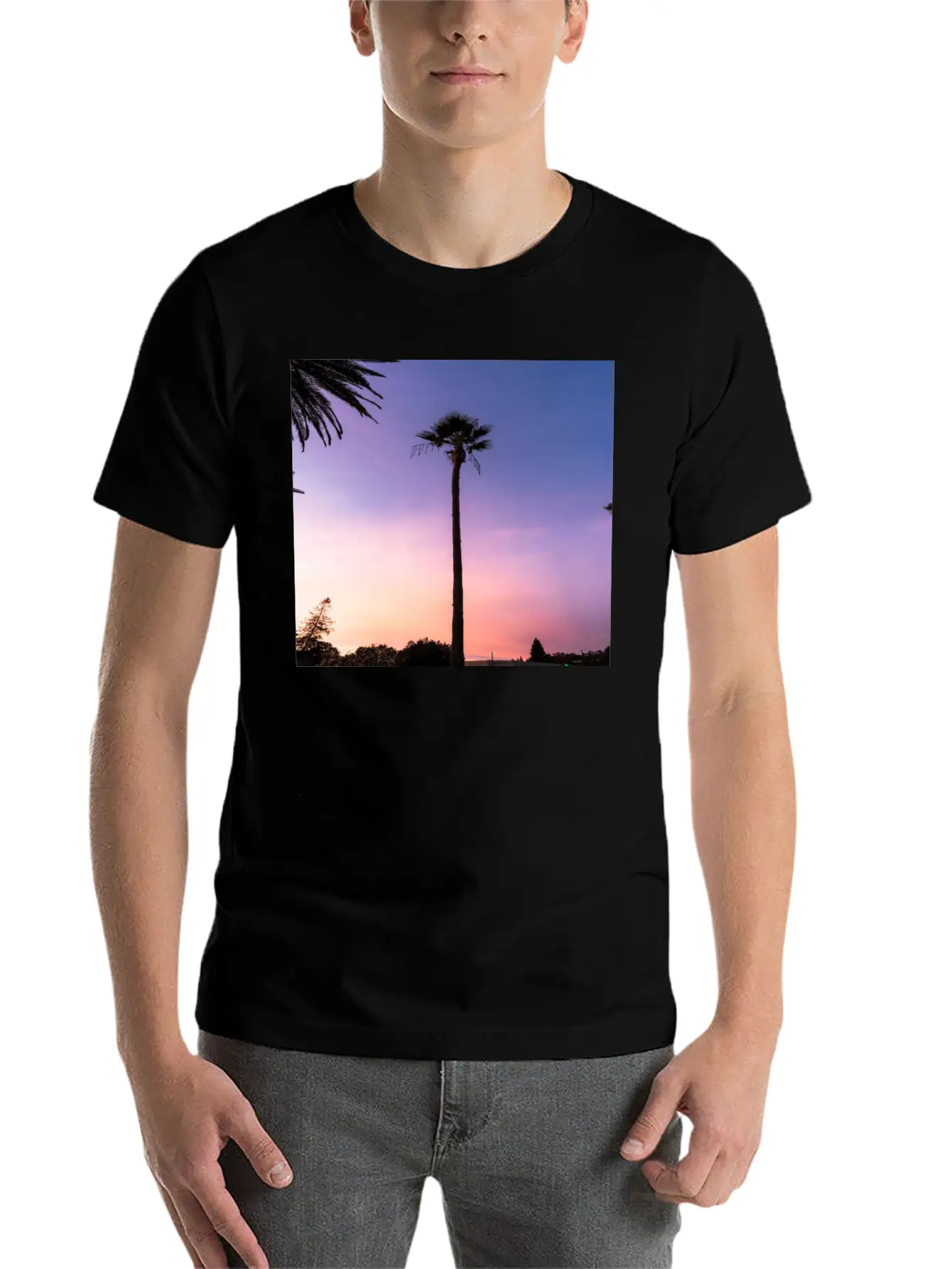 Sunset Classic Fit Graphic Tee For Daily Comfort – Unisex Cotton Shirt