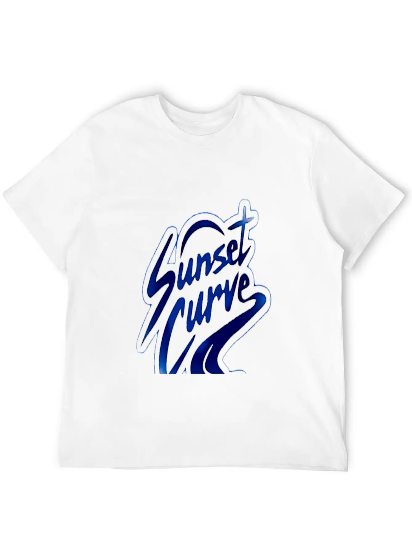 Sunset Curve Unisex Casual T-Shirt – Clean Design For Daily Comfort