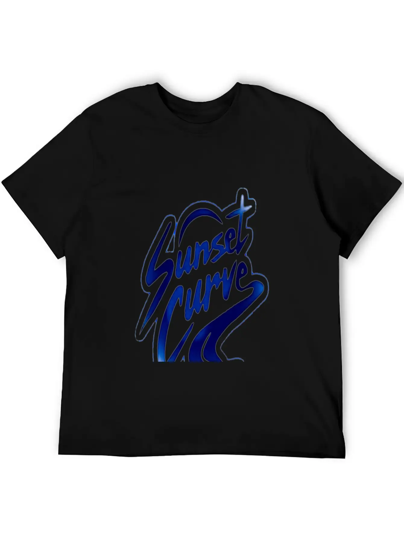 Sunset Curve Unisex Casual T-Shirt – Clean Design For Daily Comfort