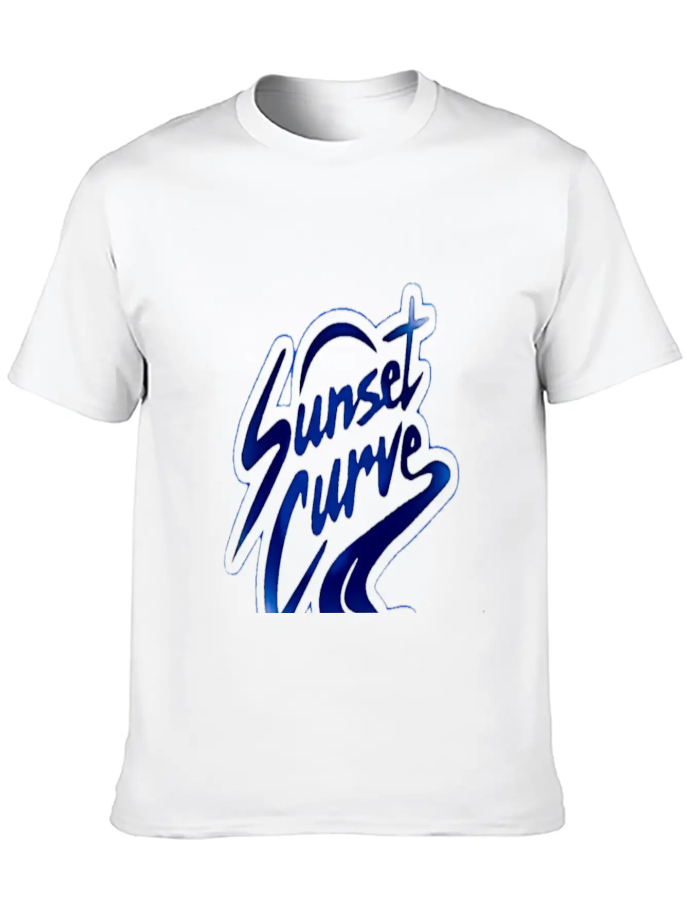 Sunset Curve Unisex Casual T-Shirt – Clean Design For Daily Comfort