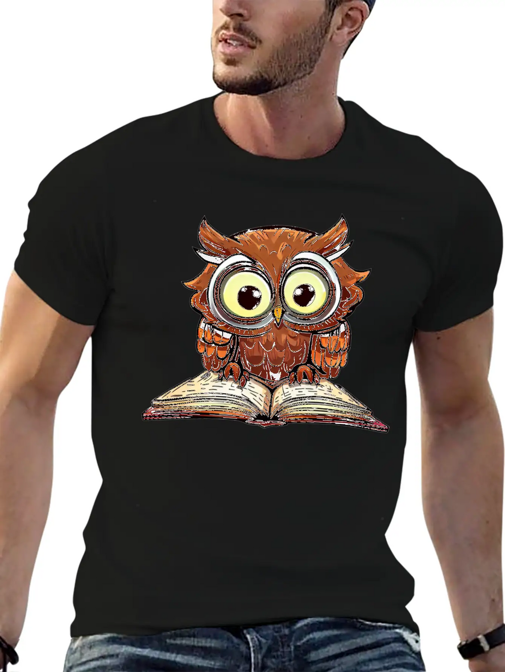 Sunset Design With Brown Bear And Honey Stylish Everyday T-Shirt – Unisex Basic Cotton Tee