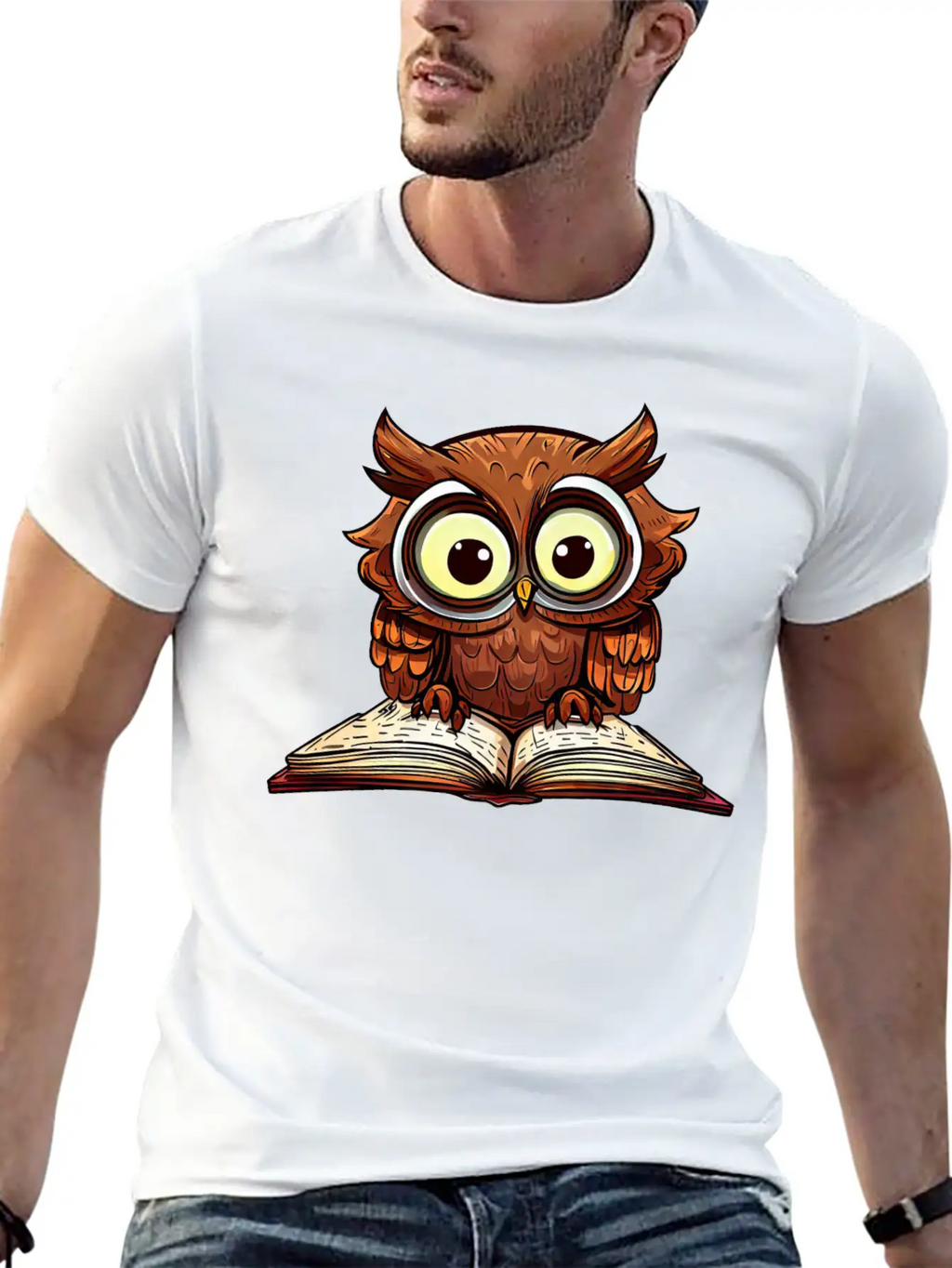 Sunset Design With Brown Bear And Honey Stylish Everyday T-Shirt – Unisex Basic Cotton Tee