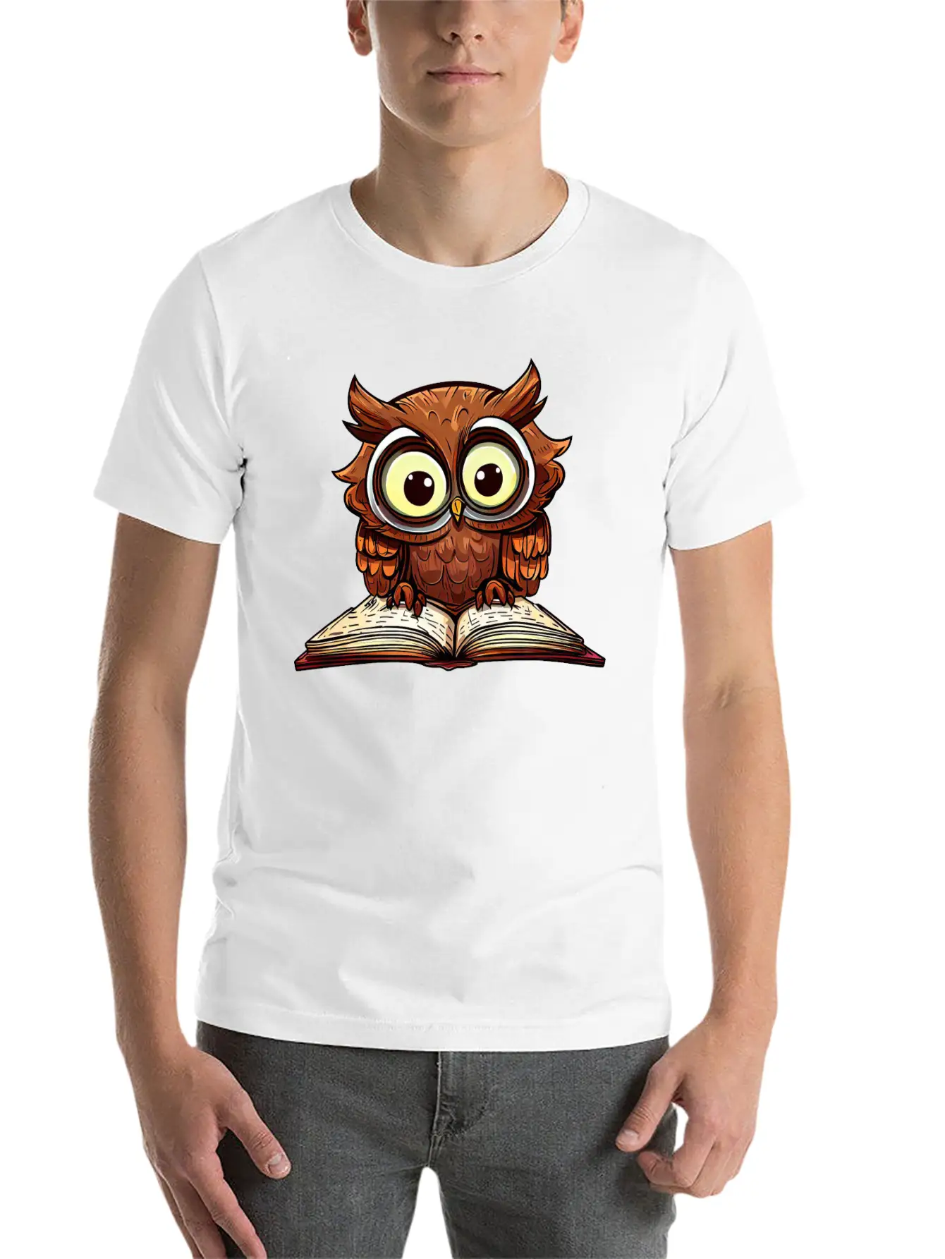 Sunset Design With Brown Bear And Honey Stylish Everyday T-Shirt – Unisex Basic Cotton Tee