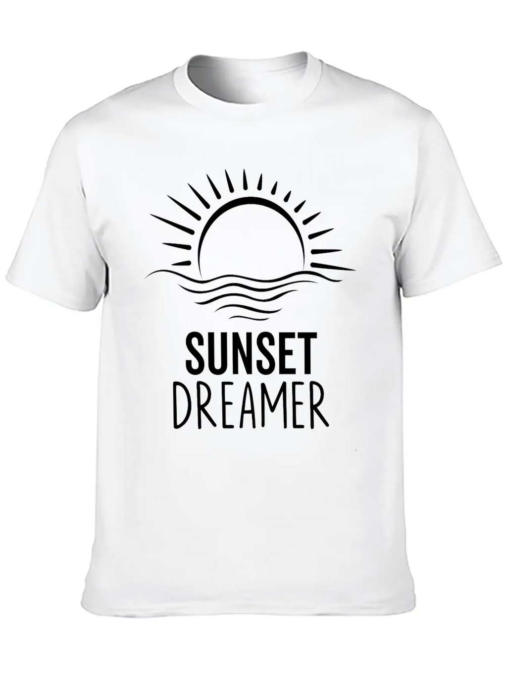 Sunset Dreamer Breathable Soft Cotton T-Shirt – Timeless Casual Look