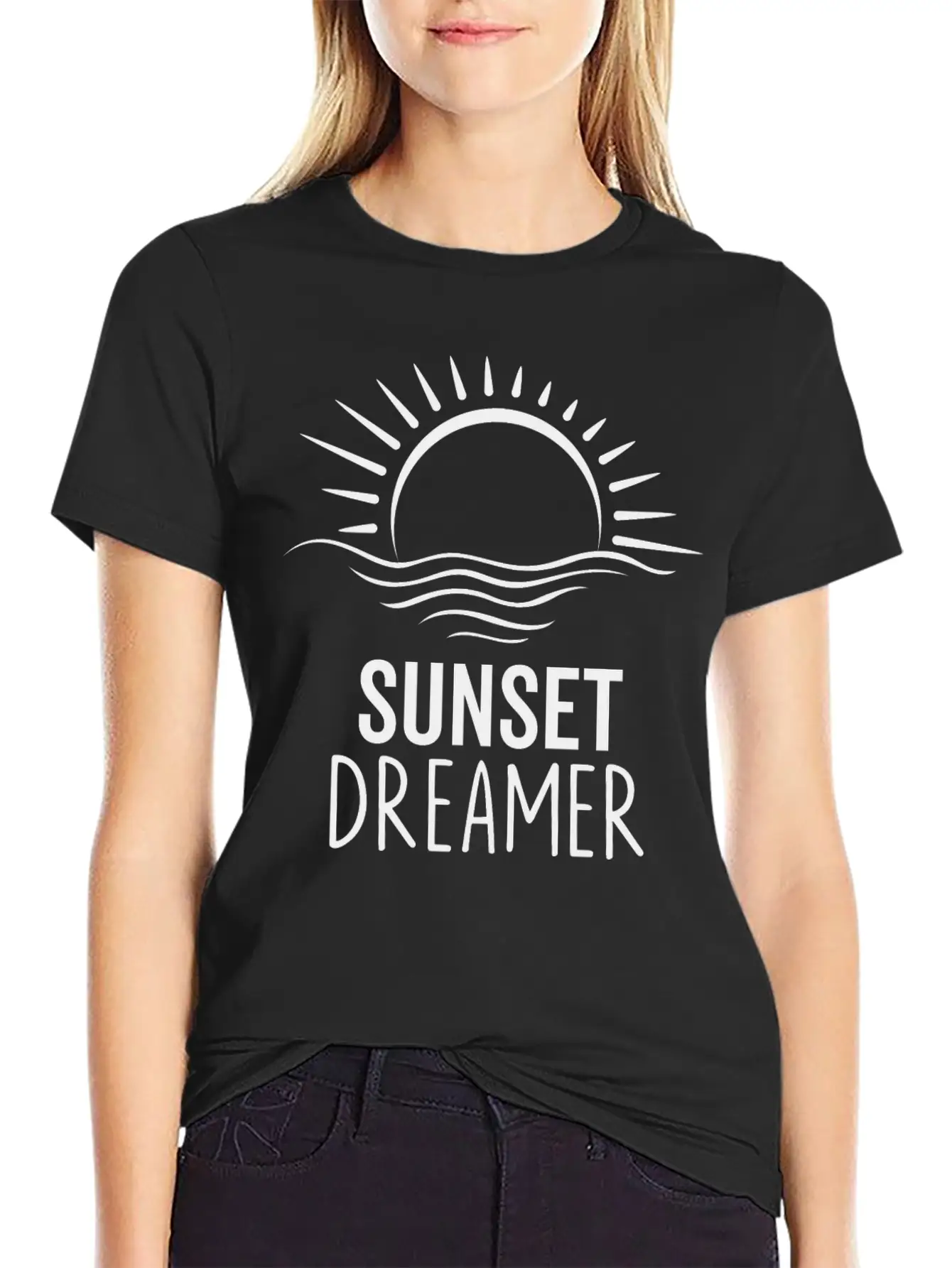 Sunset Dreamer Breathable Soft Cotton T-Shirt – Timeless Casual Look