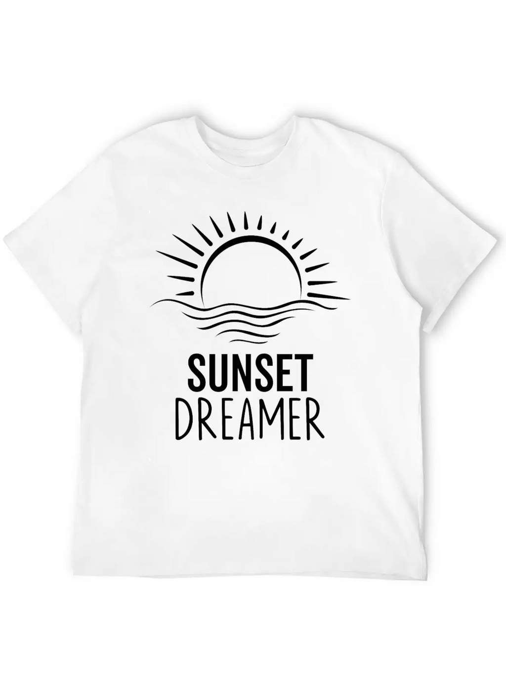 Sunset Dreamer Breathable Soft Cotton T-Shirt – Timeless Casual Look