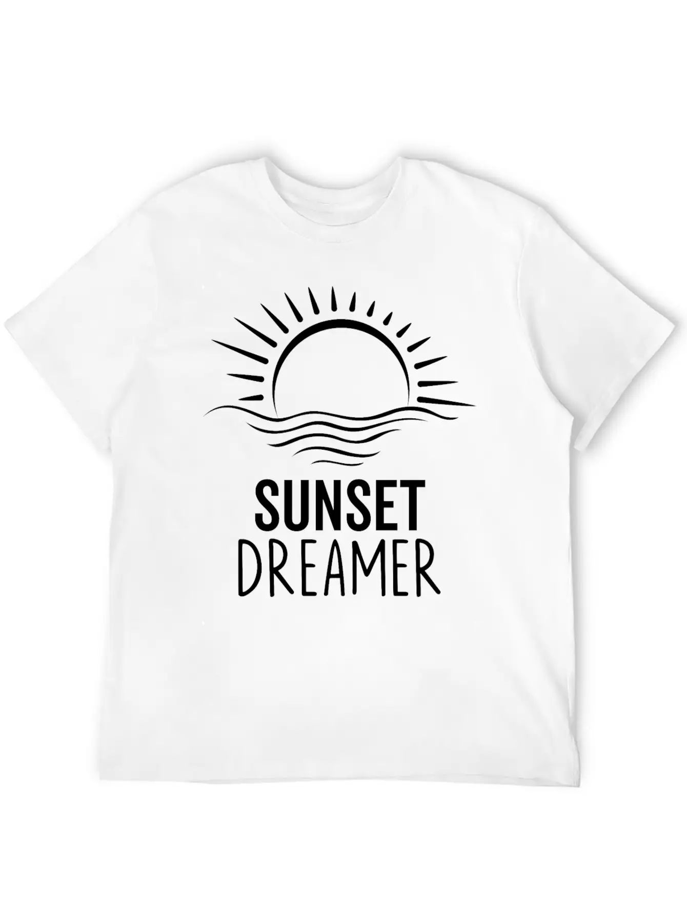 Sunset Dreamer Breathable Soft Cotton T-Shirt – Timeless Casual Look