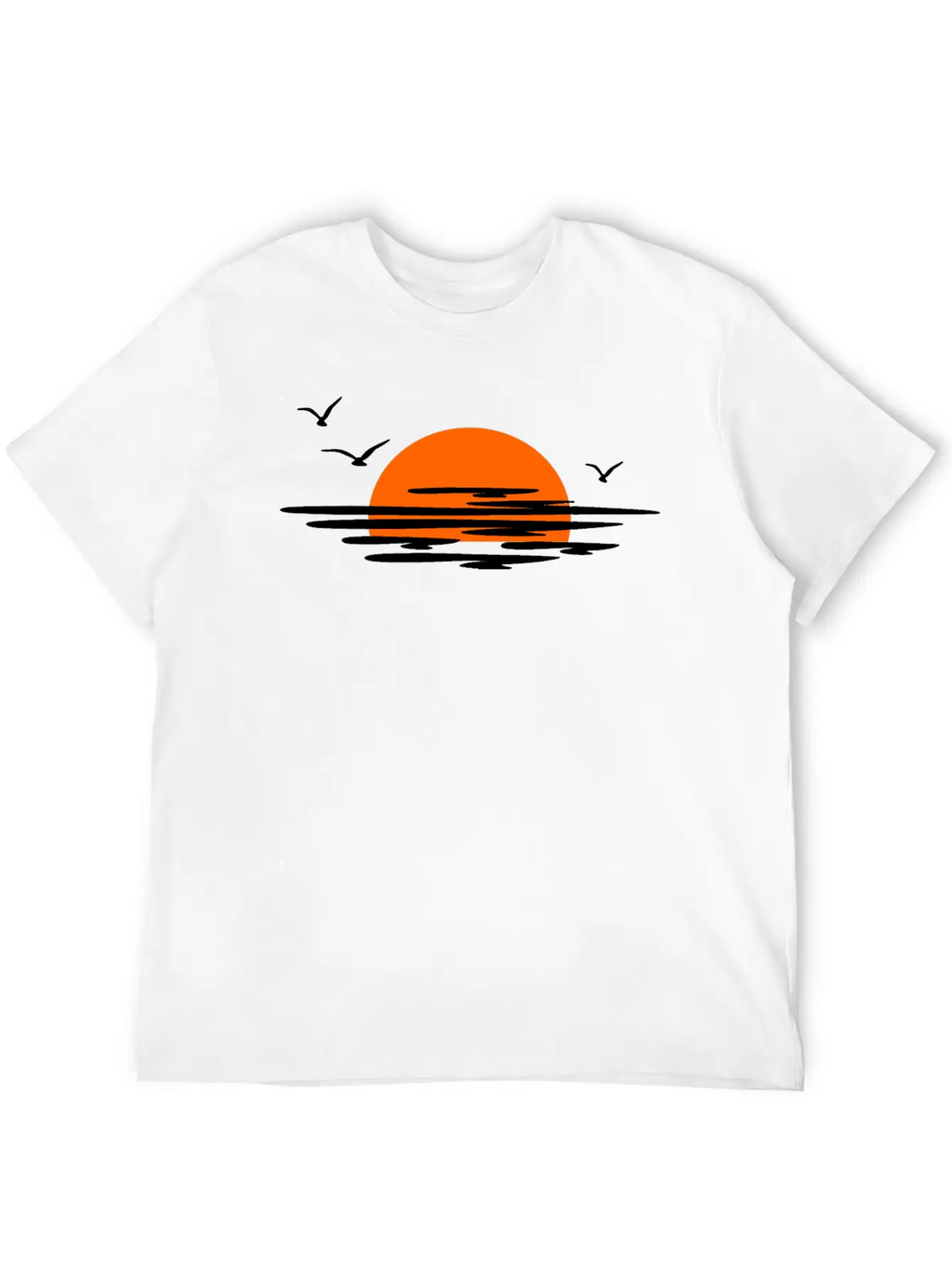 Sunset Essential Cotton Tee For Daily Outfits – Unisex Style