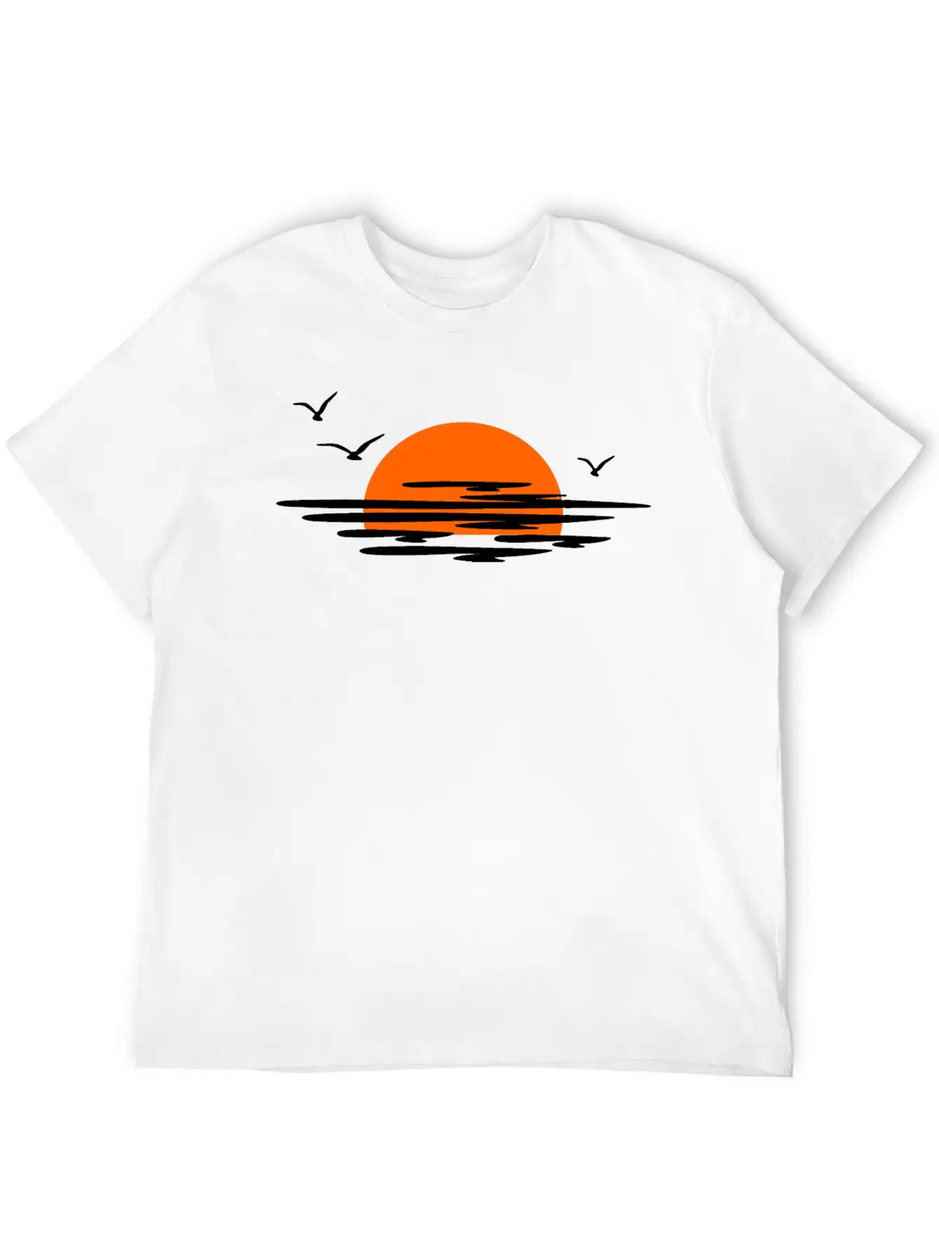 Sunset Essential Cotton Tee For Daily Outfits – Unisex Style