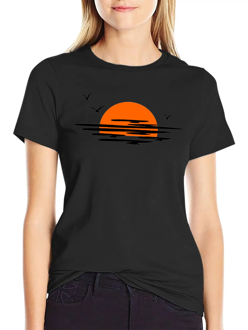 Sunset Essential Cotton Tee For Daily Outfits – Unisex Style
