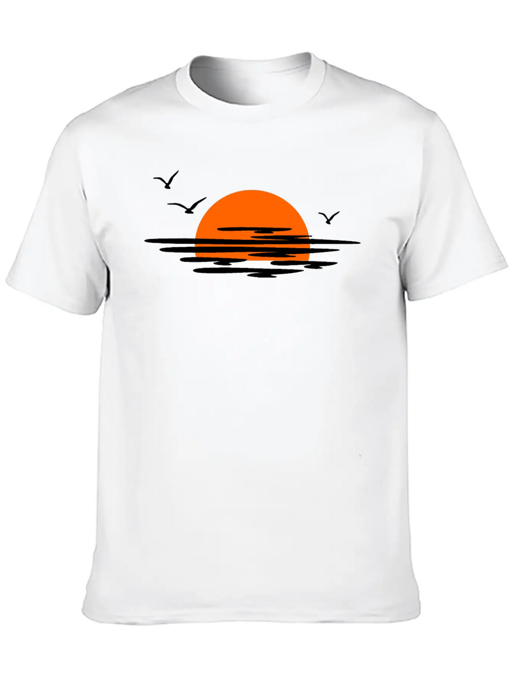 Sunset Essential Cotton Tee For Daily Outfits – Unisex Style