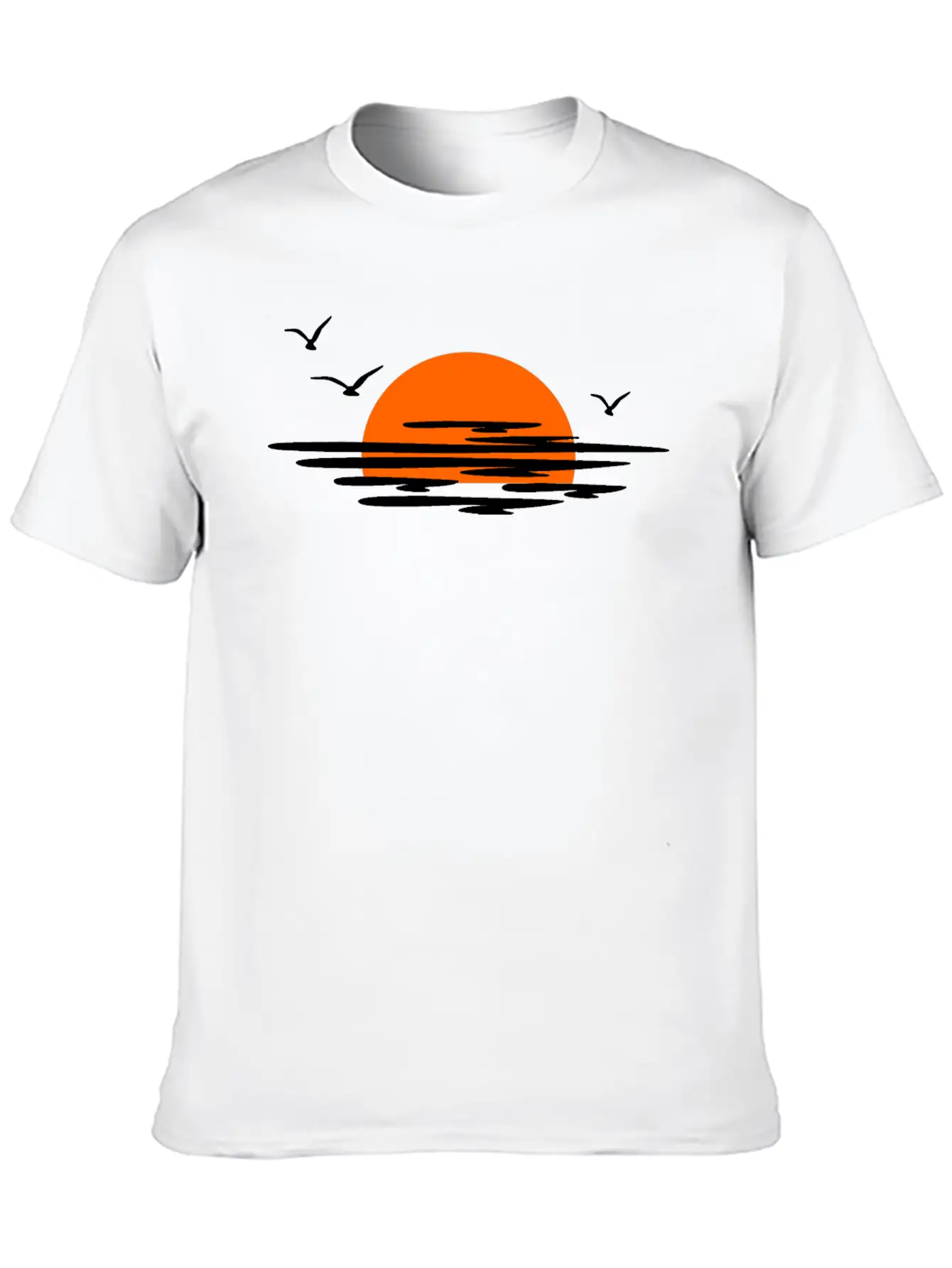 Sunset Essential Cotton Tee For Daily Outfits – Unisex Style