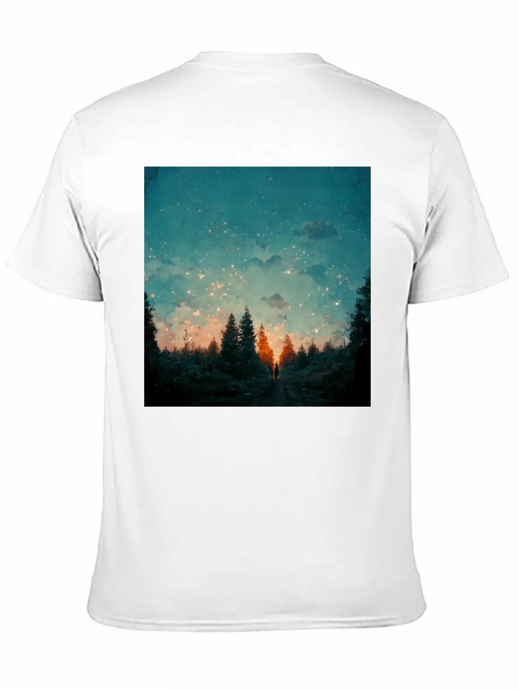 Sunset In The Forest Unisex Casual T-Shirt – Clean Design For Daily Comfort