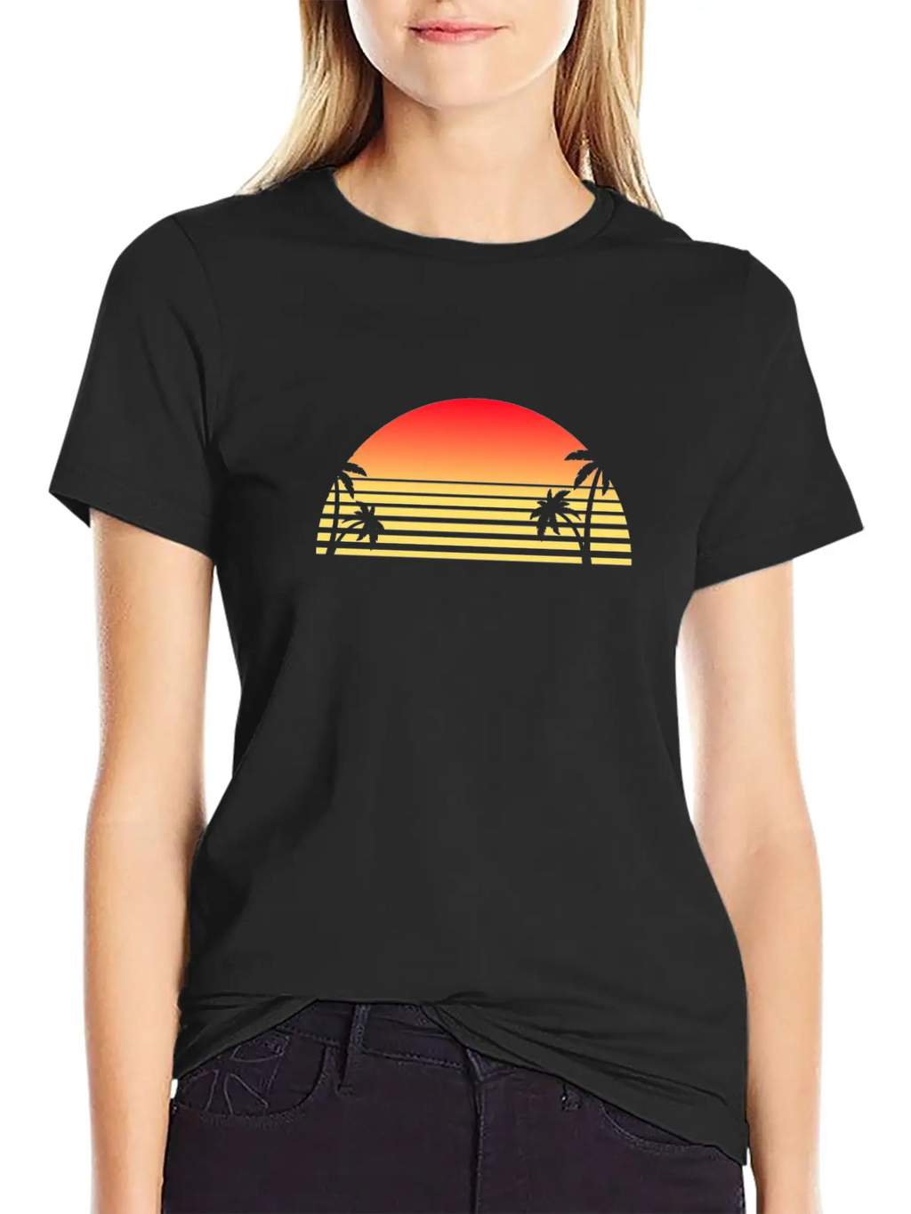 Sunset Unisex Short Sleeve Soft Cotton T-Shirt – Casual Everyday Wear