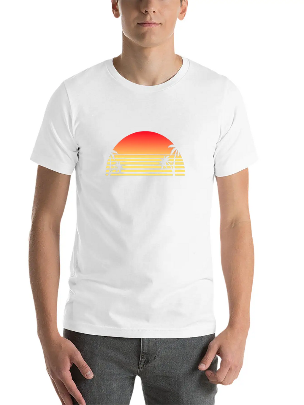 Sunset Unisex Short Sleeve Soft Cotton T-Shirt – Casual Everyday Wear