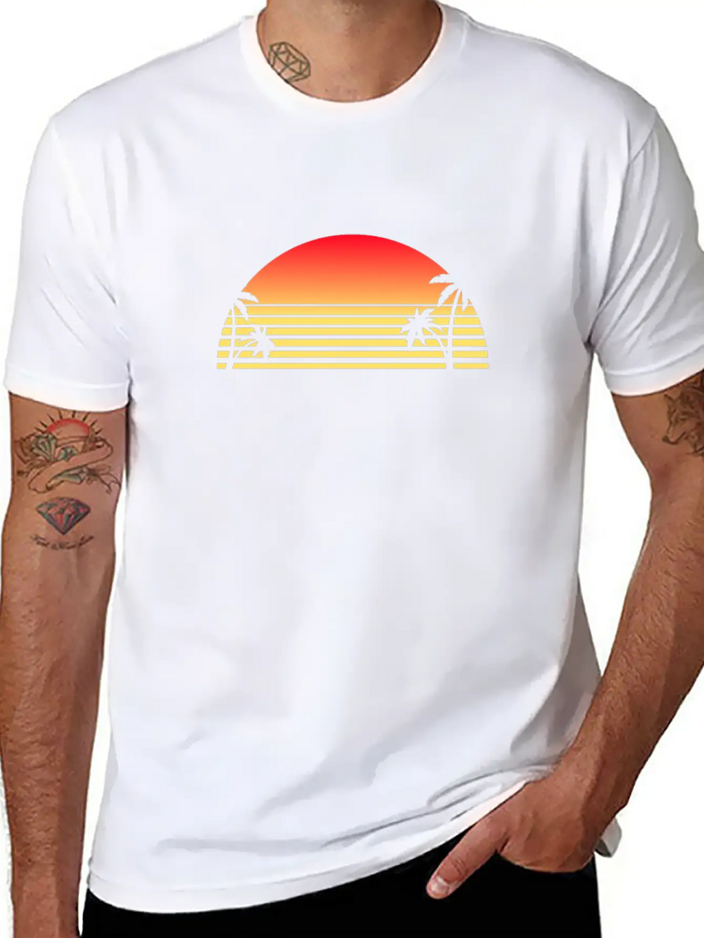 Sunset Unisex Short Sleeve Soft Cotton T-Shirt – Casual Everyday Wear