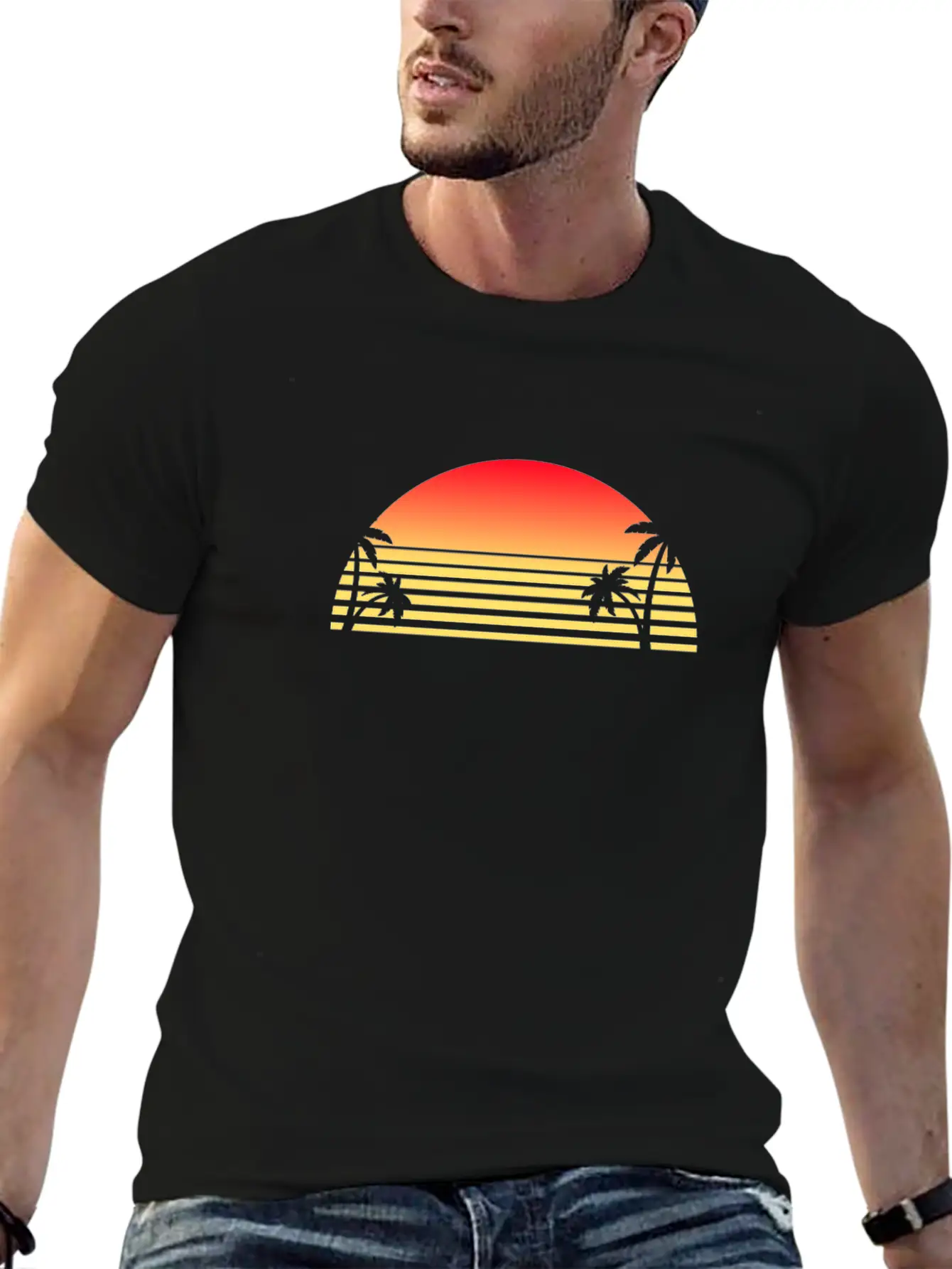 Sunset Unisex Short Sleeve Soft Cotton T-Shirt – Casual Everyday Wear