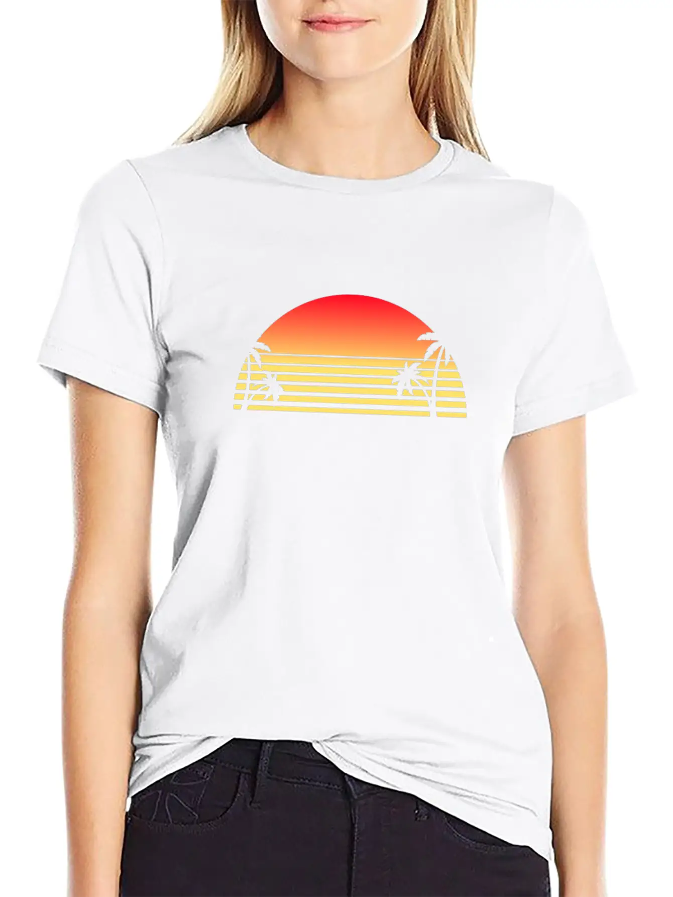 Sunset Unisex Short Sleeve Soft Cotton T-Shirt – Casual Everyday Wear