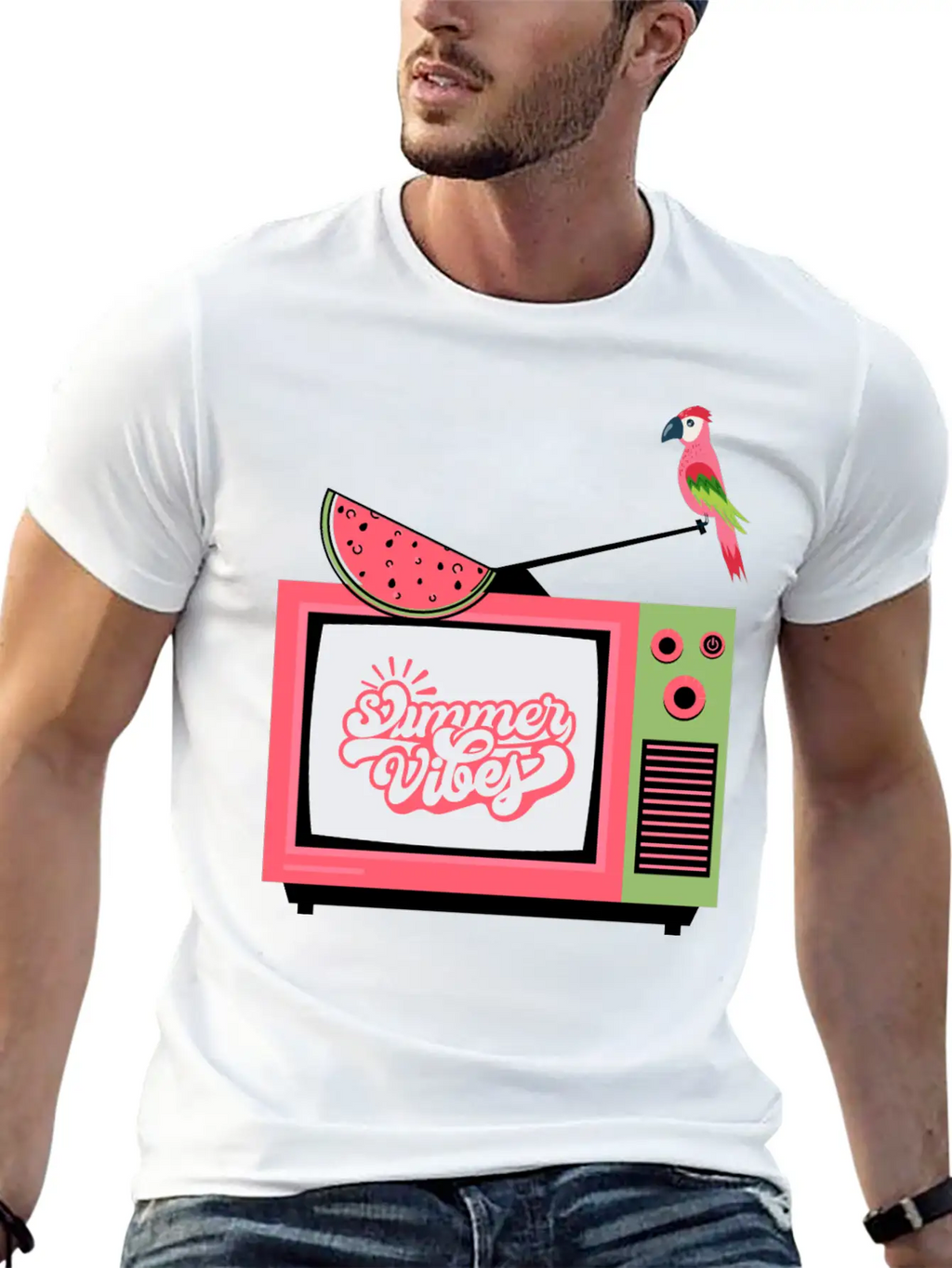 Sunshine Summer Atmosphere Beach With Palm Trees R Unisex Casual T-Shirt – Clean Design For Daily Comfort