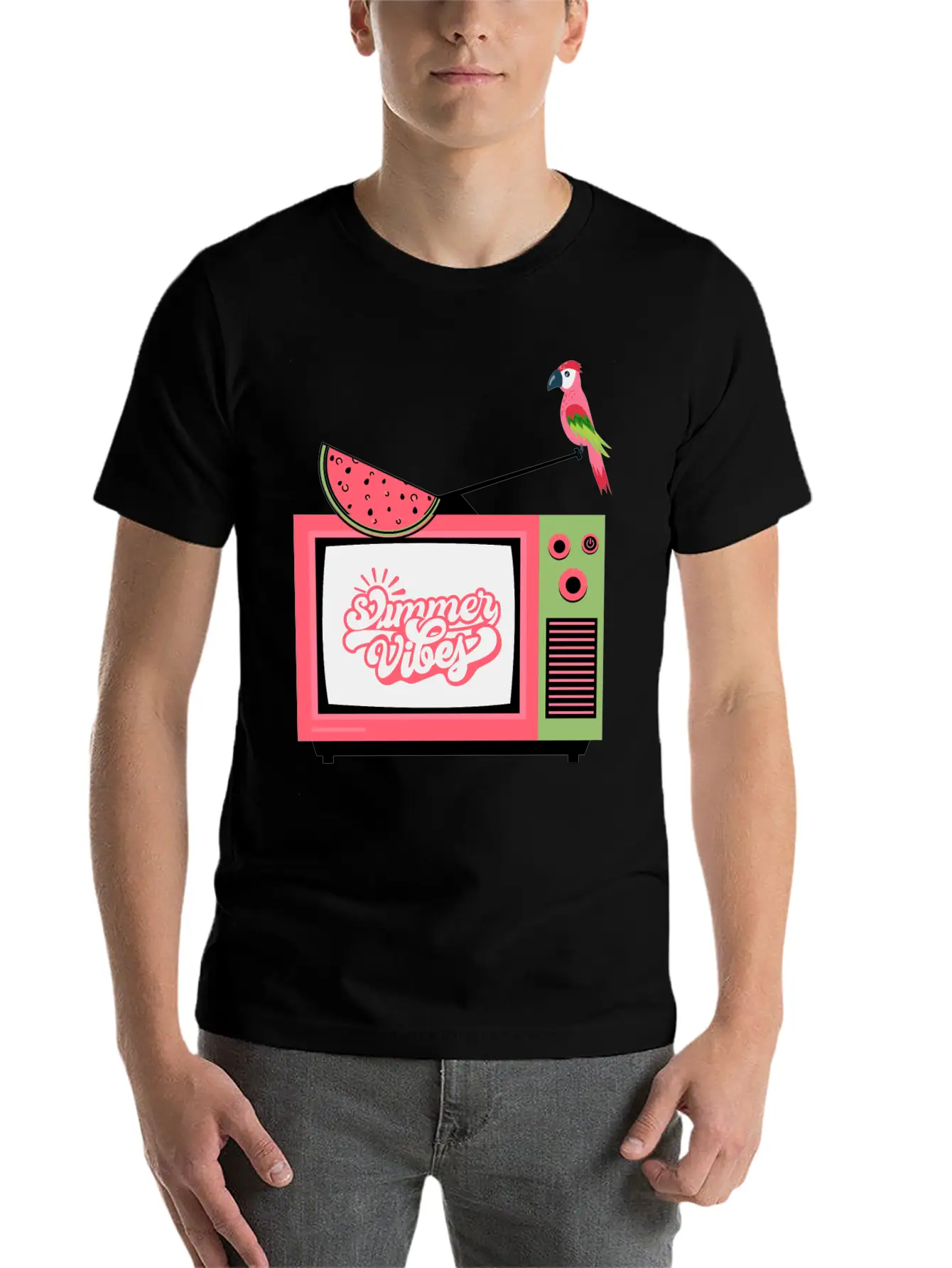 Sunshine Summer Atmosphere Beach With Palm Trees R Unisex Casual T-Shirt – Clean Design For Daily Comfort