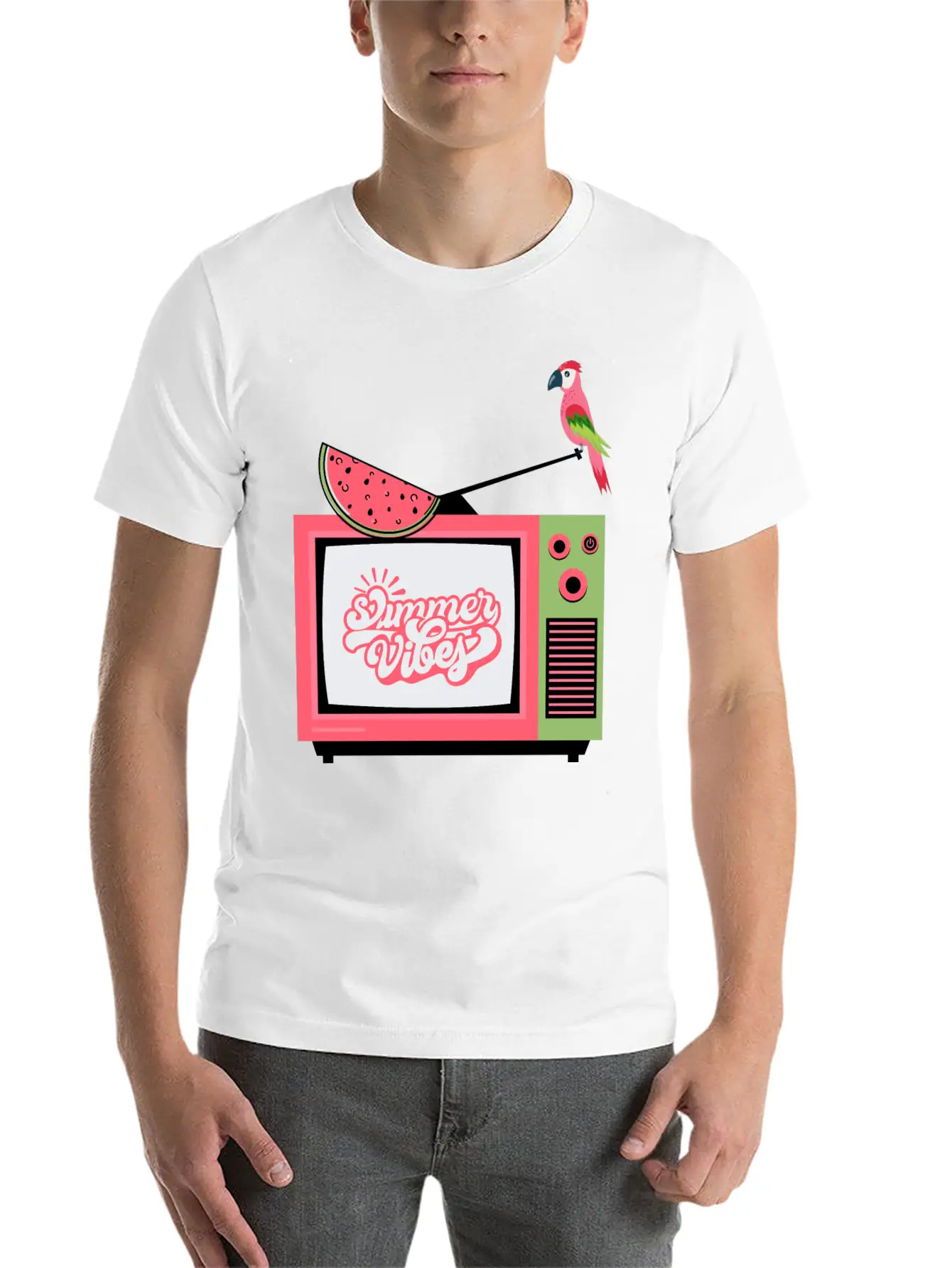 Sunshine Summer Atmosphere Beach With Palm Trees R Unisex Casual T-Shirt – Clean Design For Daily Comfort
