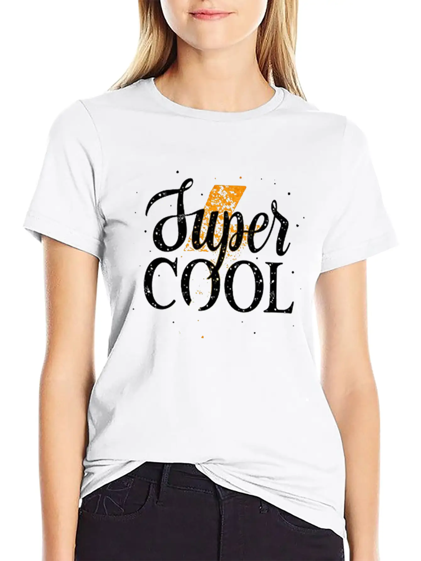 Super Cool Golden Lightning Vector Design Unisex Casual T-Shirt – Clean Design For Daily Comfort