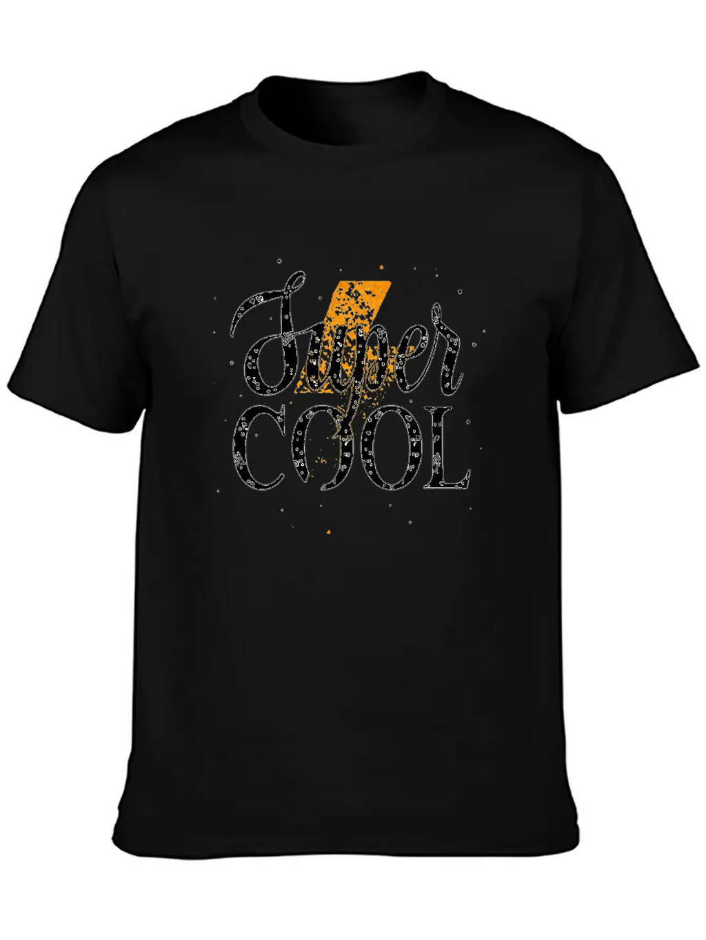 Super Cool Golden Lightning Vector Design Unisex Casual T-Shirt – Clean Design For Daily Comfort