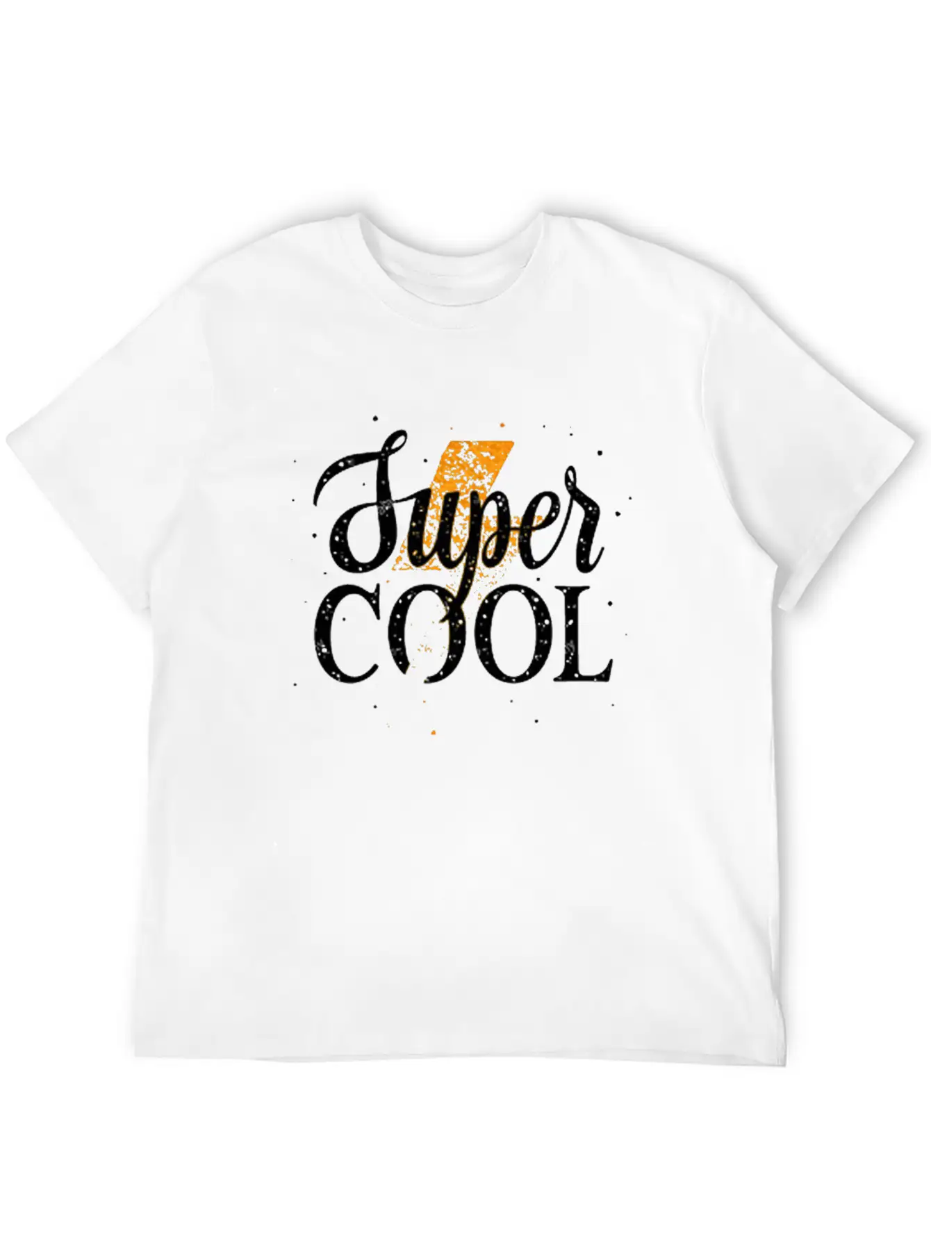 Super Cool Golden Lightning Vector Design Unisex Casual T-Shirt – Clean Design For Daily Comfort