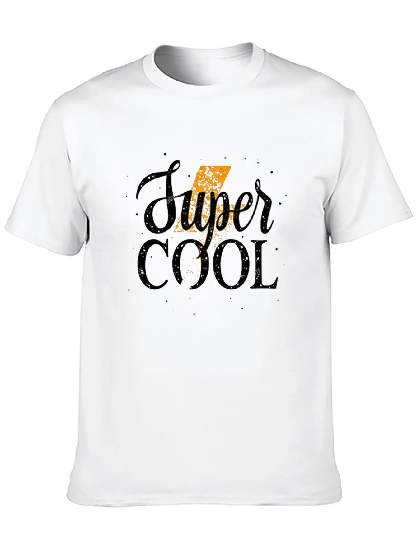 Super Cool Golden Lightning Vector Design Unisex Casual T-Shirt – Clean Design For Daily Comfort