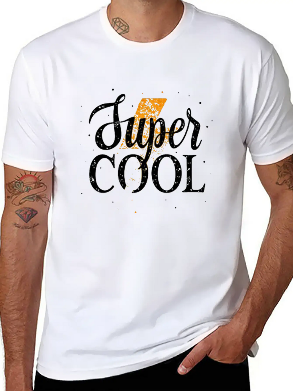 Super Cool Golden Lightning Vector Design Unisex Casual T-Shirt – Clean Design For Daily Comfort